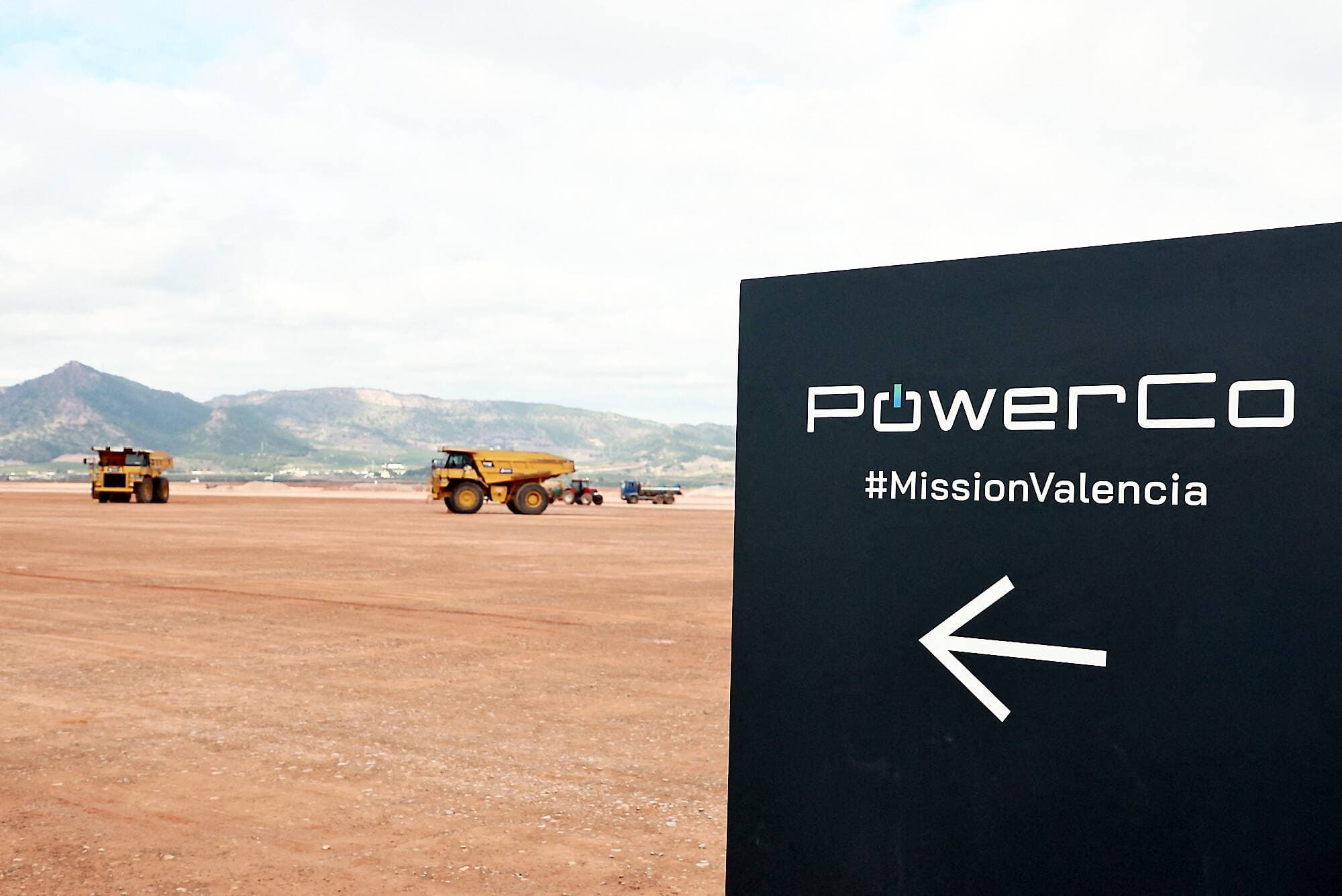 Le chantier d’une usine de PowerCo, la filiale de production de batteries électriques de Volkswagen, près de Valence, en Espagne. Volkswagen a de grandes ambitions pour PowerCo. Elle souhaite, en effet, en faire un fournisseur mondial de batteries.