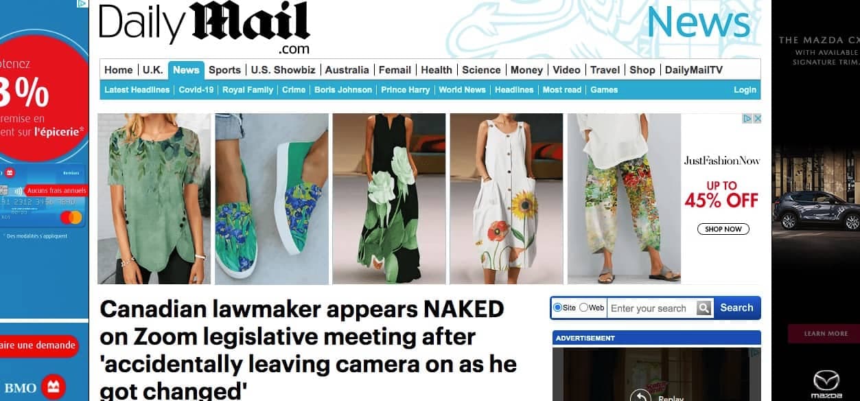 Capture d'écran / dailymail.co.uk