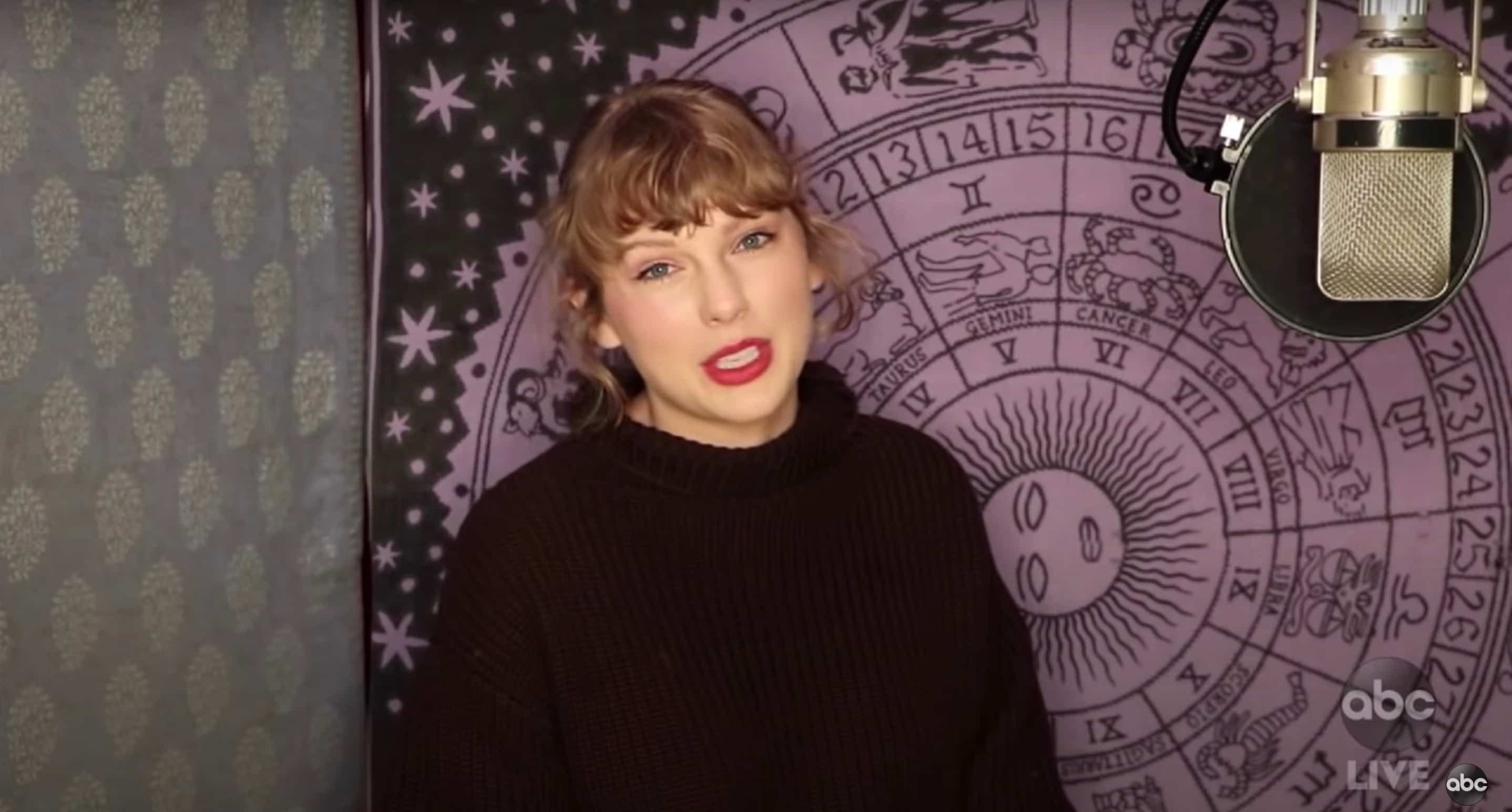 Taylor Swift lors de son discours.