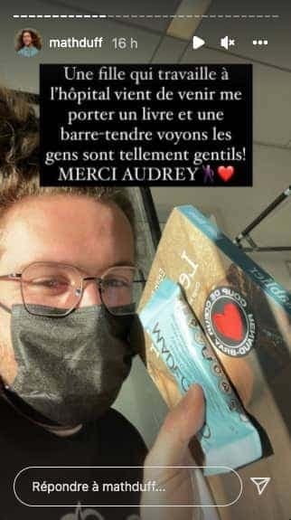 Captures d'écran / Instagram Mathieu Dufour