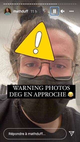 Captures d'écran / Instagram Mathieu Dufour
