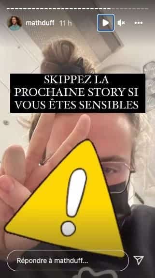 Captures d'écran / Instagram Mathieu Dufour