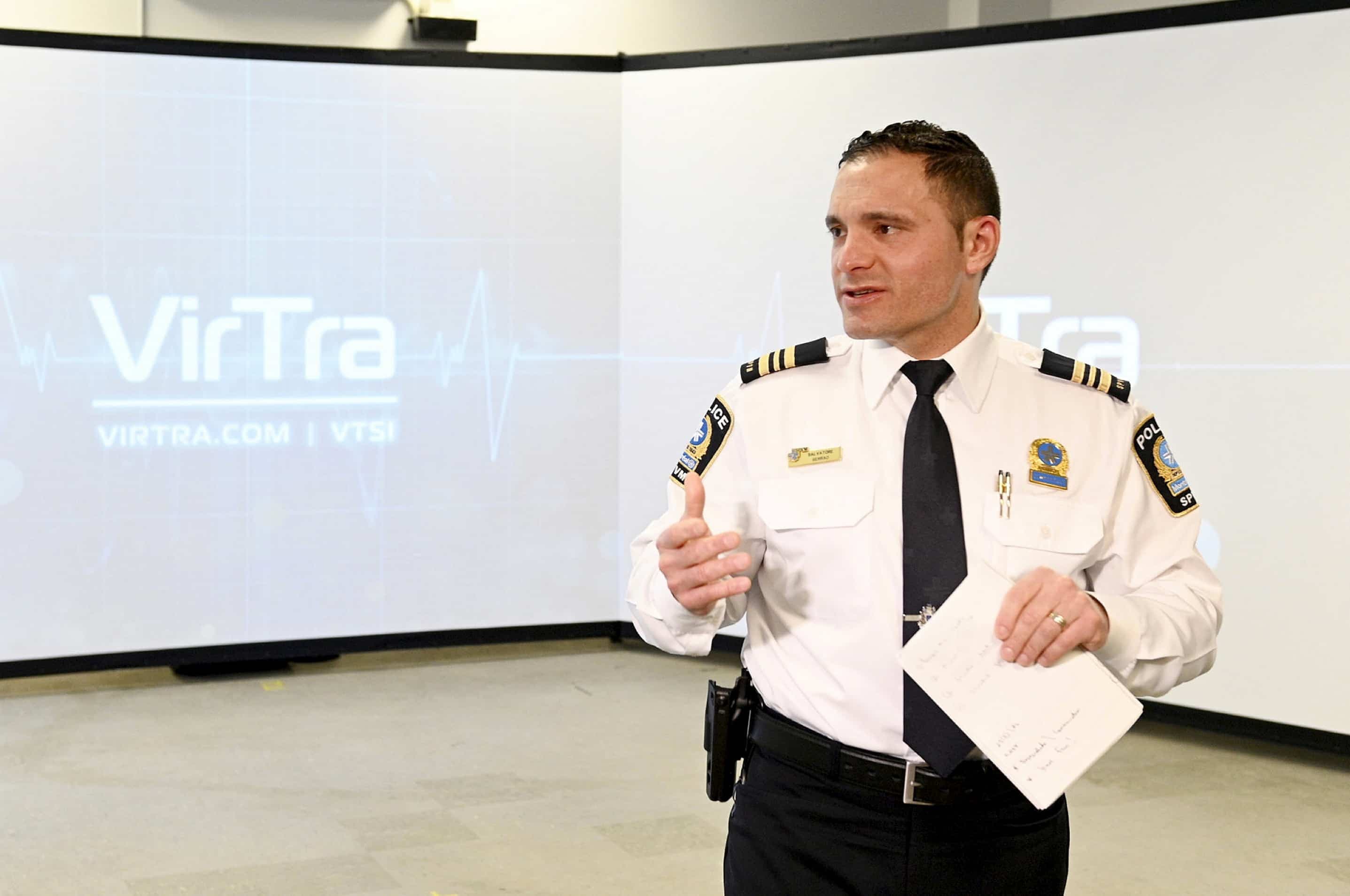 Salvatore Serrao, chef de la section emploi de la force du SPVM.
