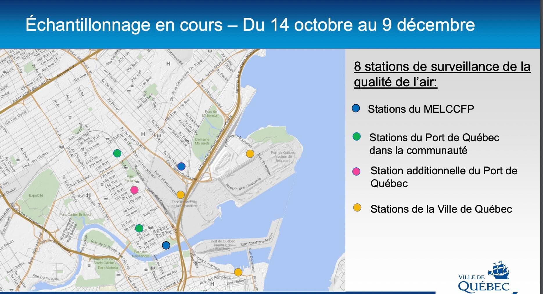 Carte de l'échantillonnage