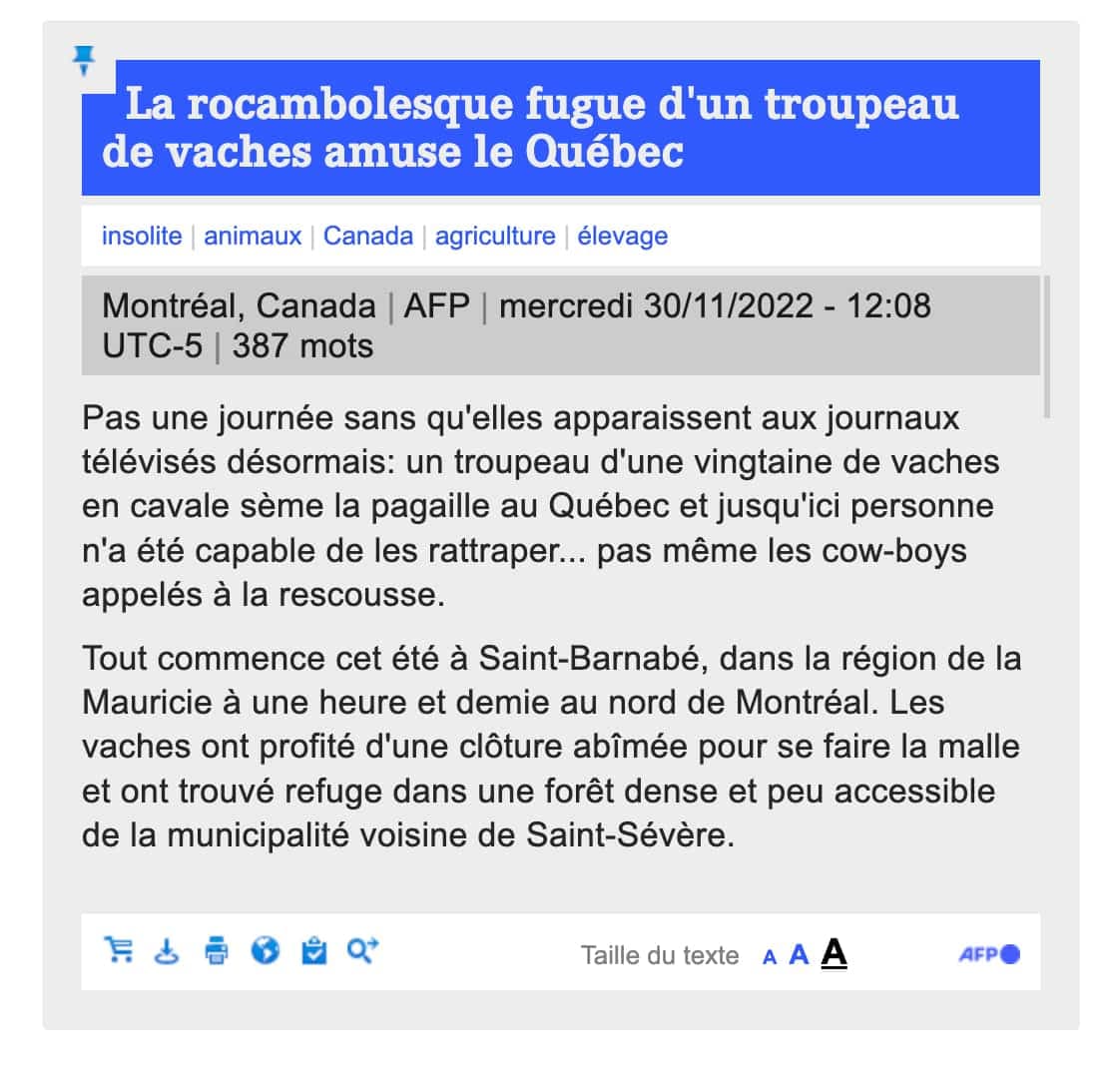 Capture d'écran (www.afpforum.com)