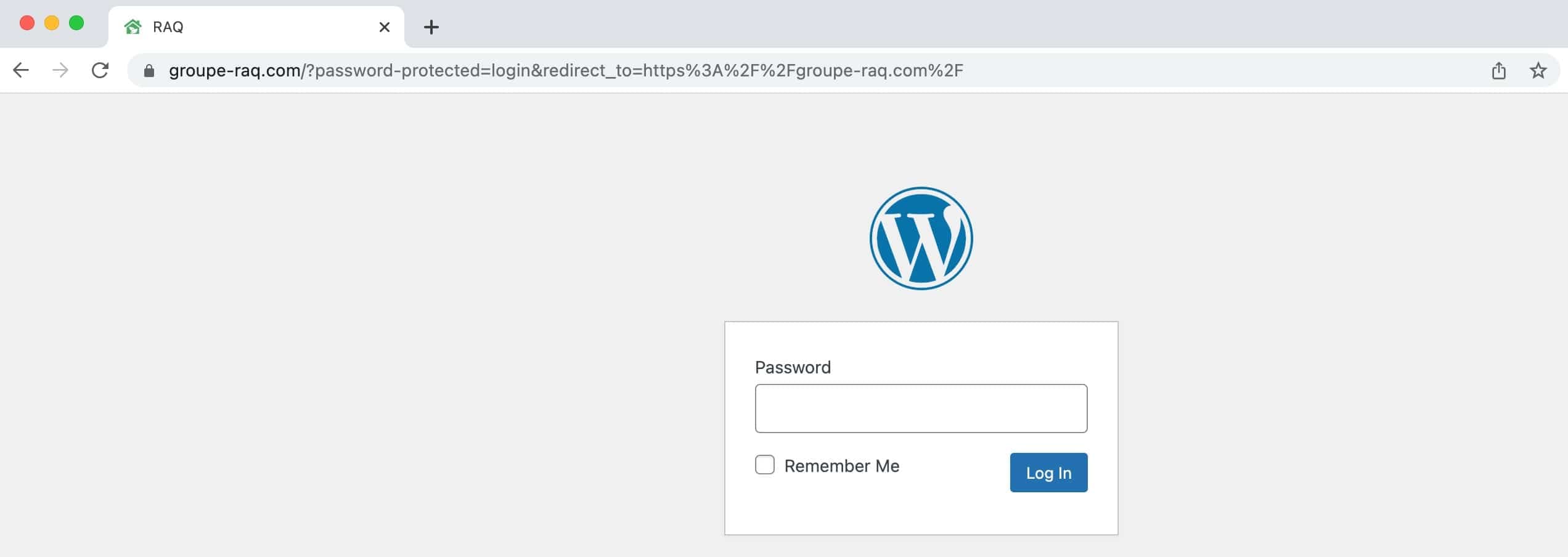 Le site web du groupe-raq.com désormais désactivé.