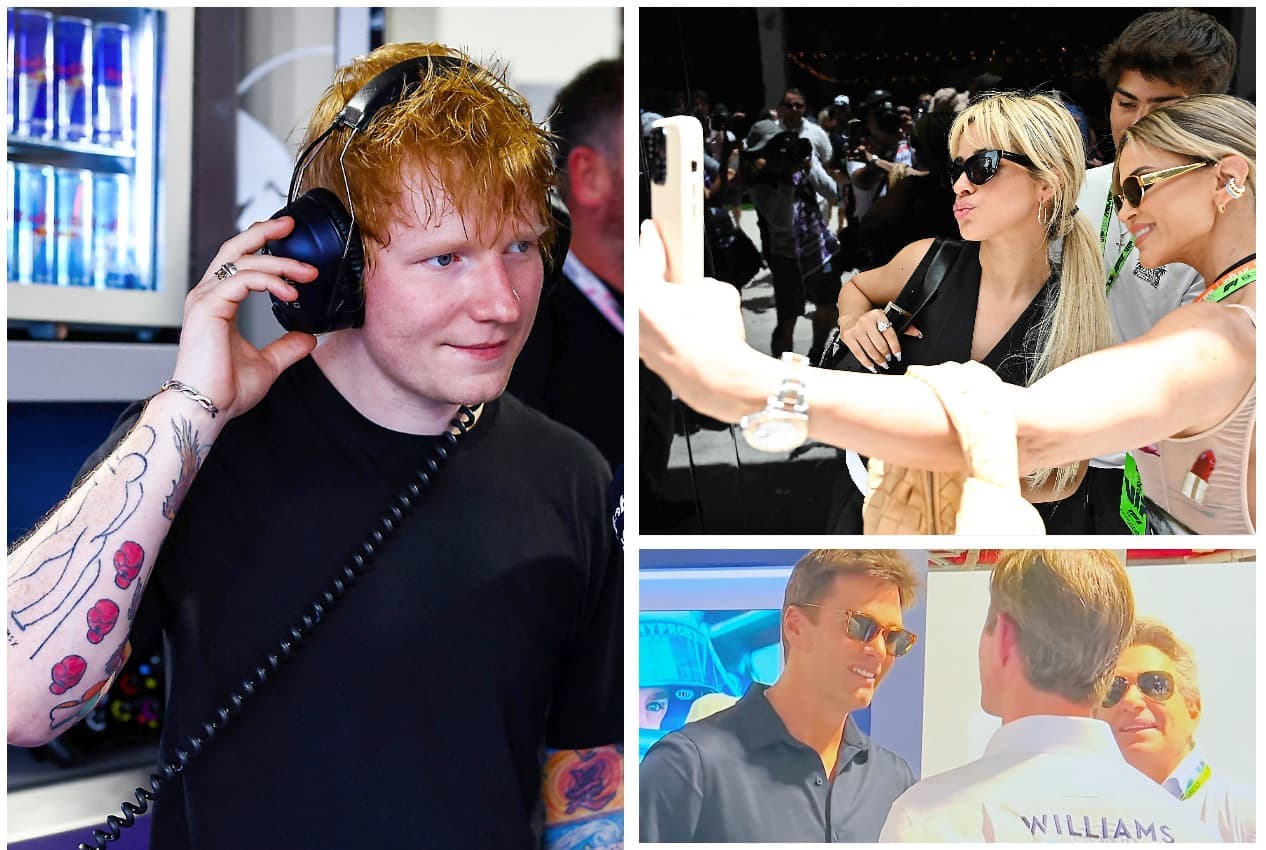 Ed Sheeran, Camila Cabello et Tom Brady se sont pointés au Grand Prix de Formule 1 de Miami, au cours du week-end.