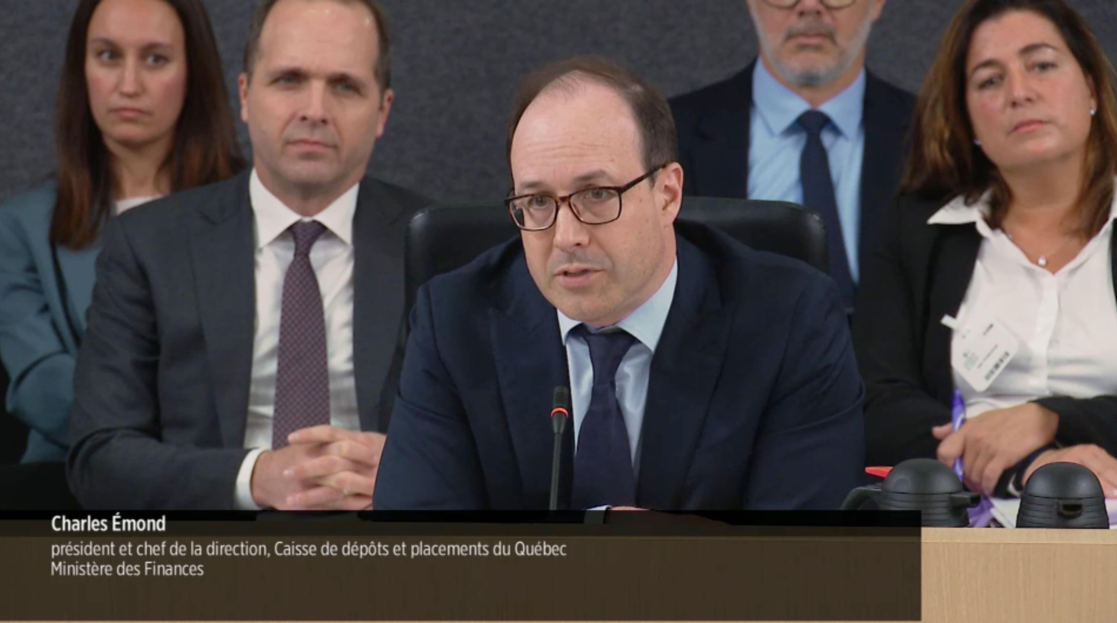 Le grand patron de la Caisse de dépôt et placement a répondu aux questions des élus, mardi, en commission parlementaire, à Québec.