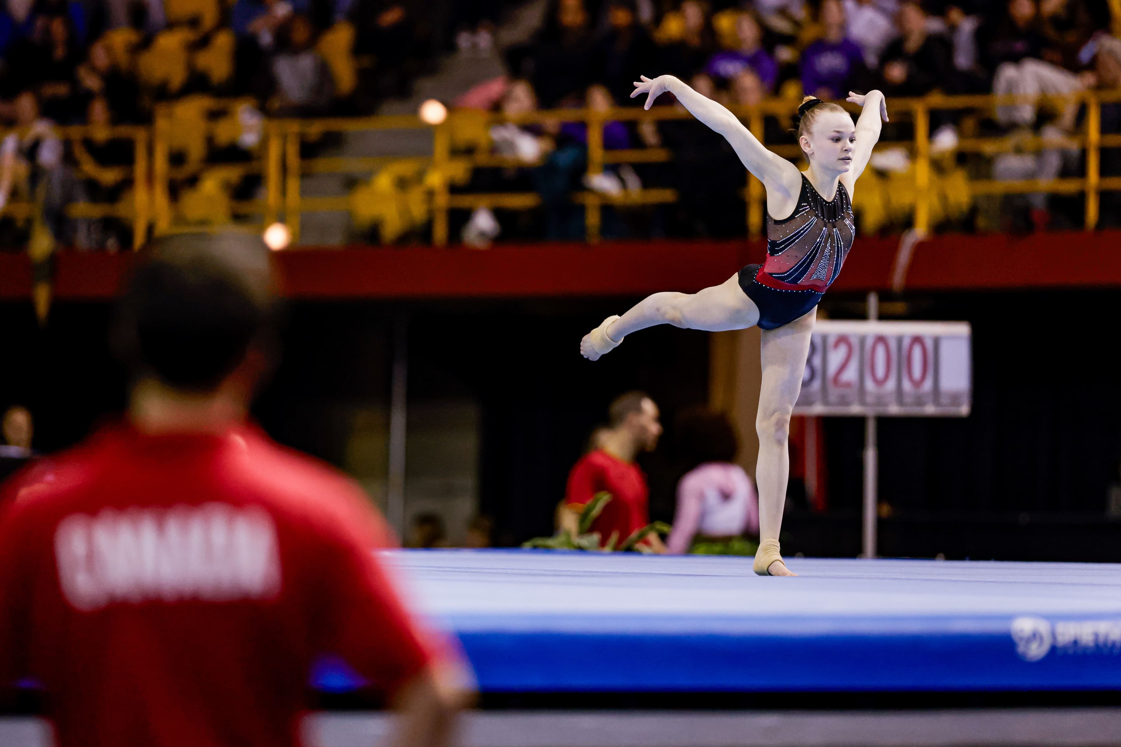 La Québécoise Coralie Demers participe à nouveau à l’International Gymnix, cette semaine, à Montréal.
