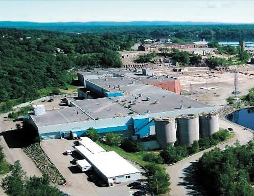 Les installations de transformation de Nemaska Lithium, à Shawinigan. Elles ne sont présentement pas en activité.