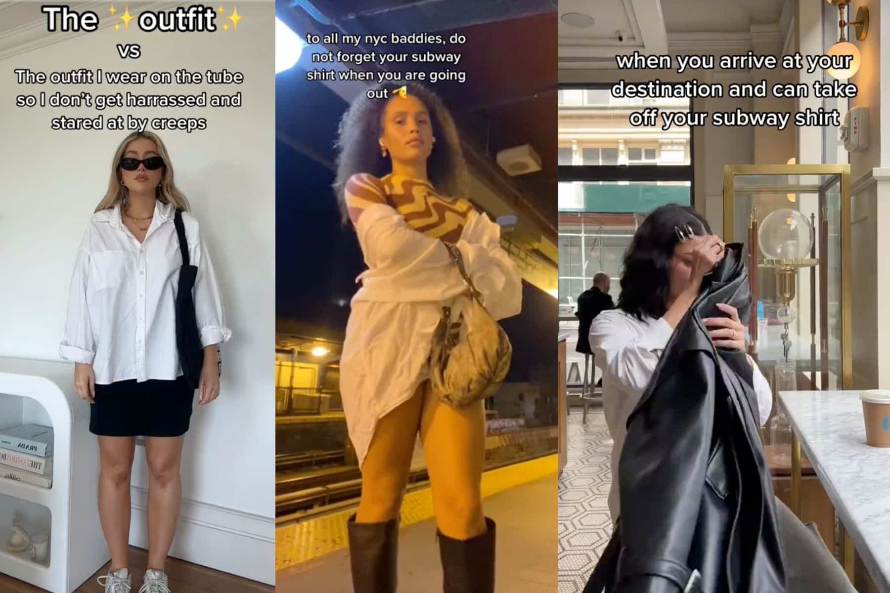 Captures d'écran de @itssophiemilner, @shayviola et @rae.hersey sur TikTok