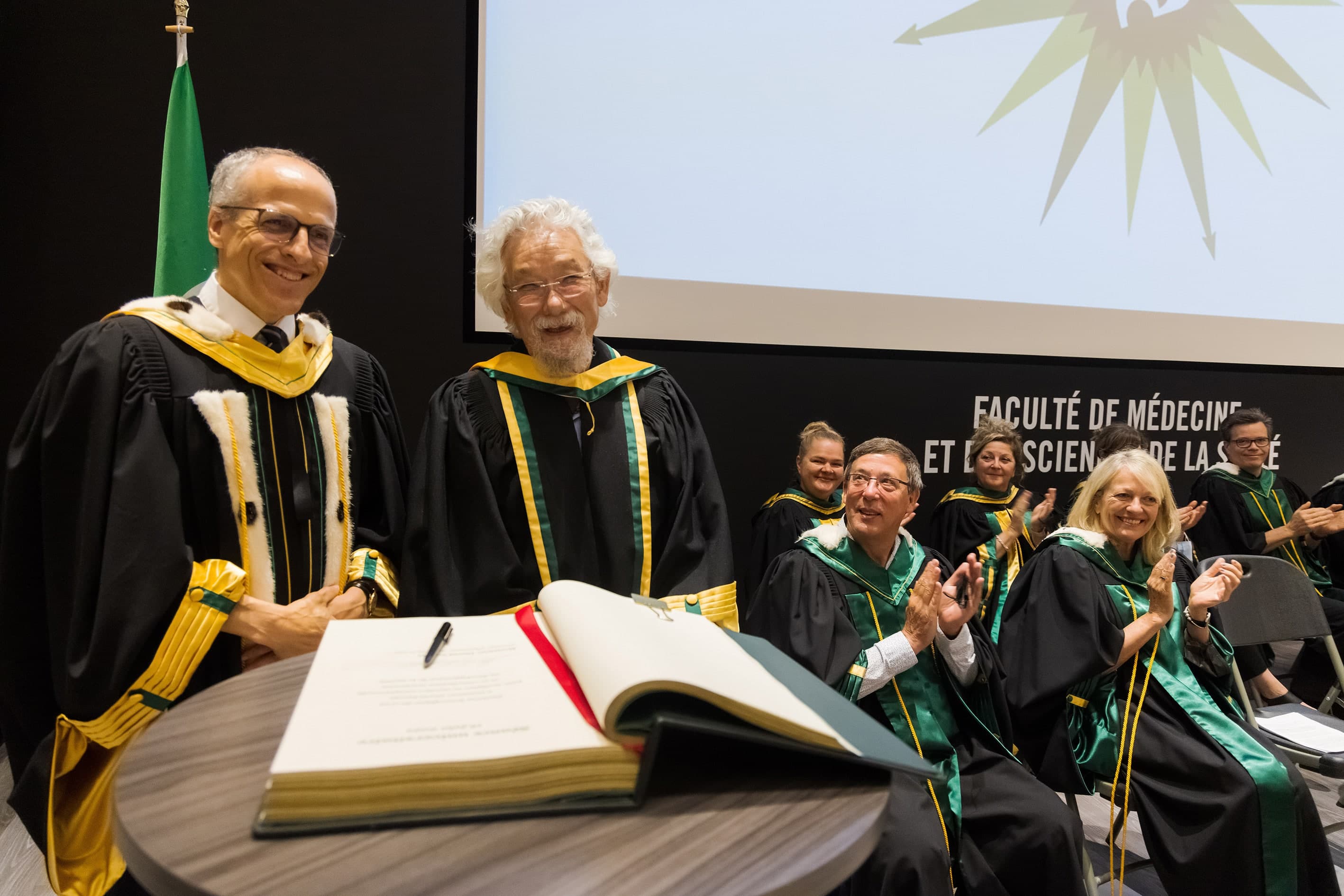 David Suzuki a reçu un doctorat honorifique de l'Université de Sherbrooke le 16 juin.