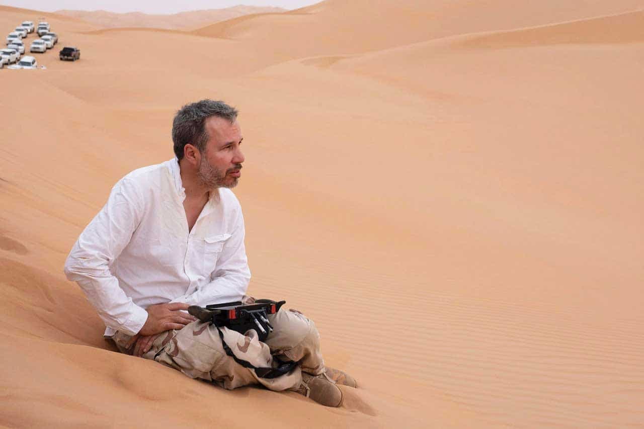 Le réalisateur Denis Villeneuve pendant le tournage du film Dune produit par Warner Bros Pictures et Legendary Pictures, distribué par Warner Bros Pictures.