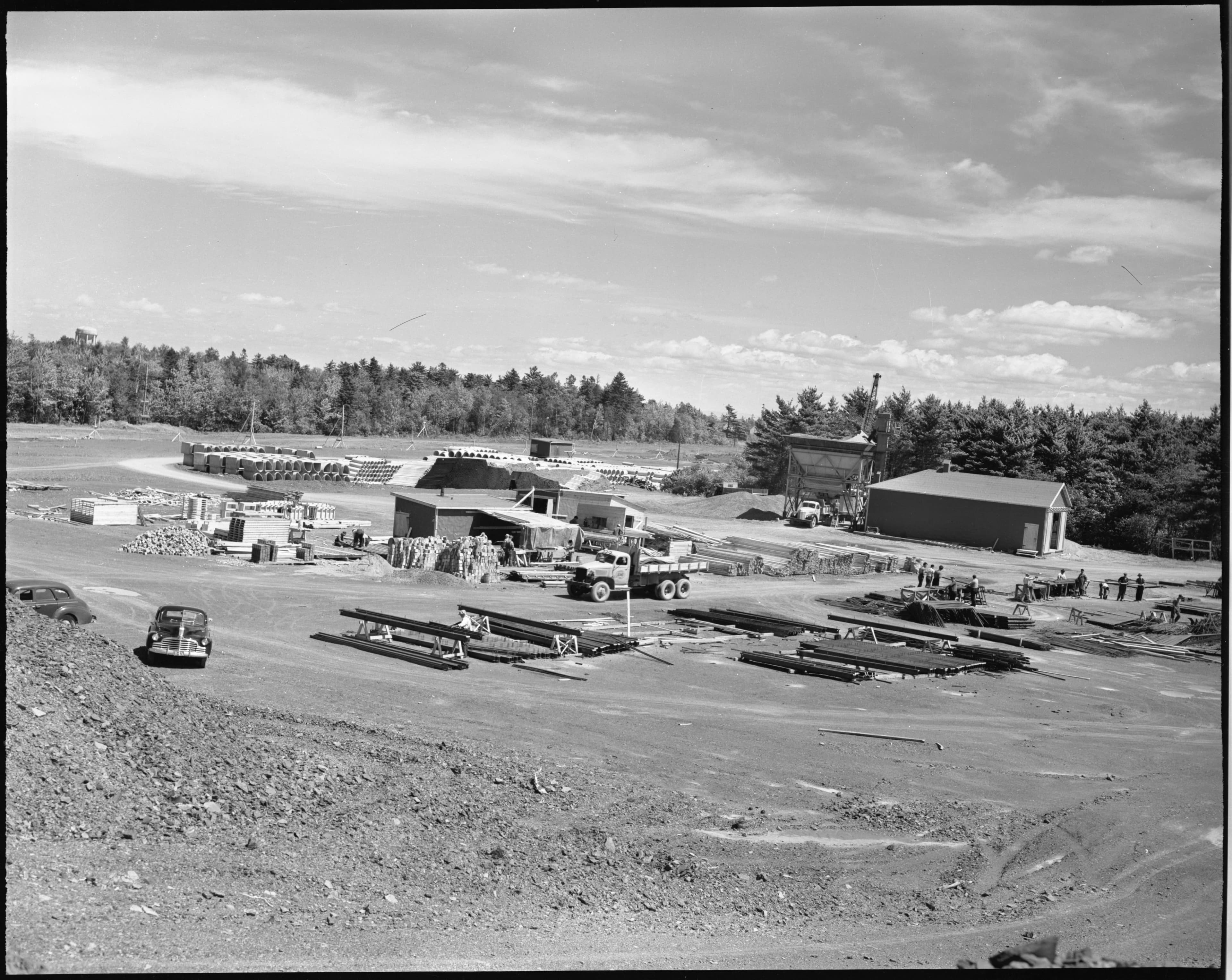 Camp des matériaux.