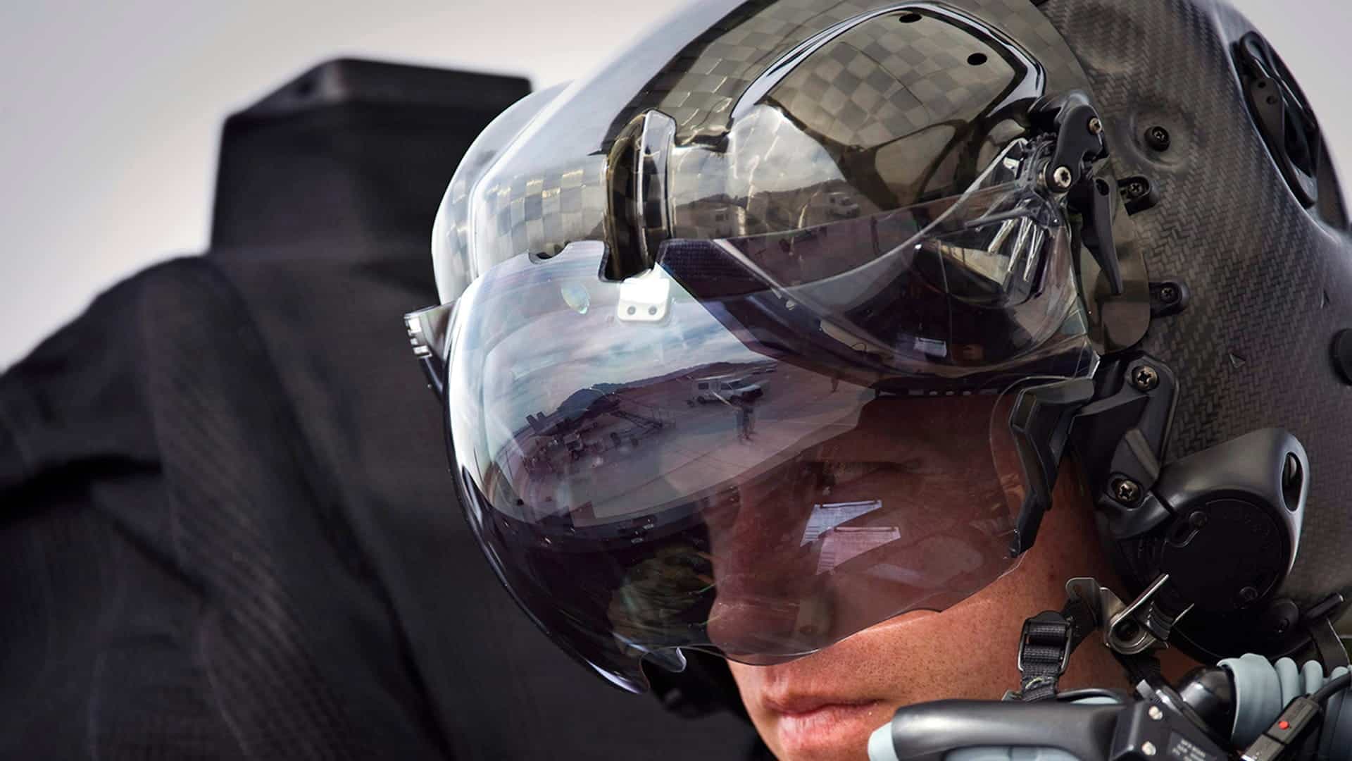 Le casque révolutionnaire de l'avion de chasse F-35.