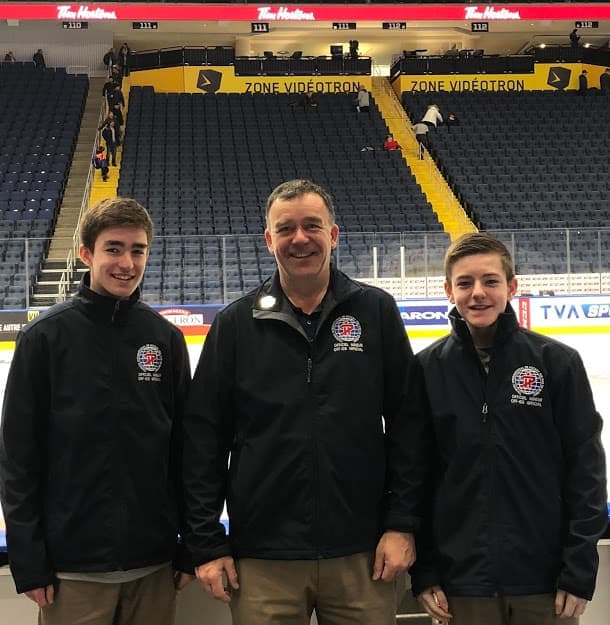 Gilles Patry en compagnie de ses fils Jean-Christophe et Justin