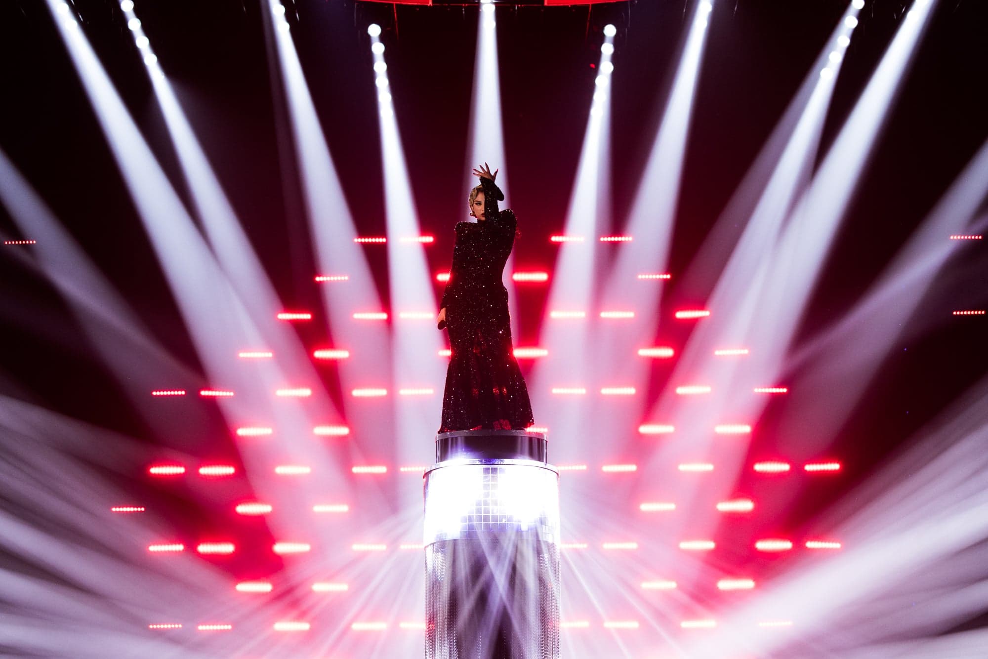 La Zarra lors des répétitions pour l'Eurovision 2023.