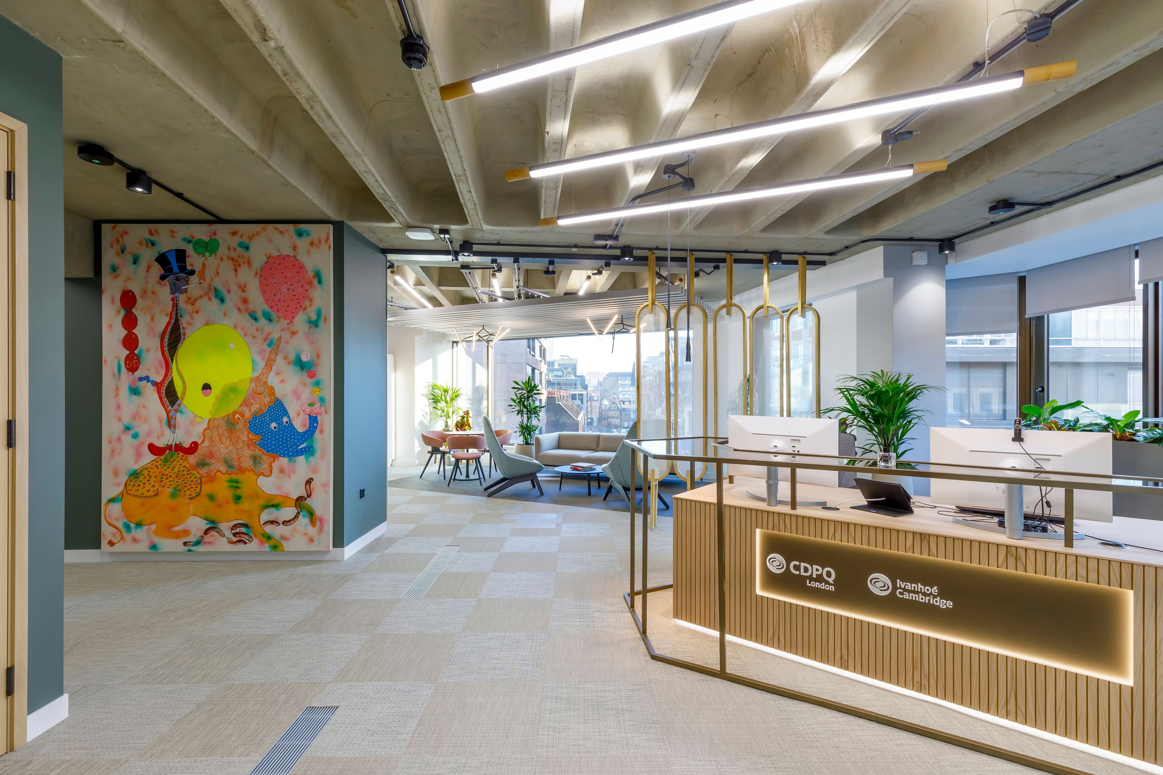 Les nouveaux bureaux de la Caisse de dépôt à Londres, qui ont été inaugurés en 2023.