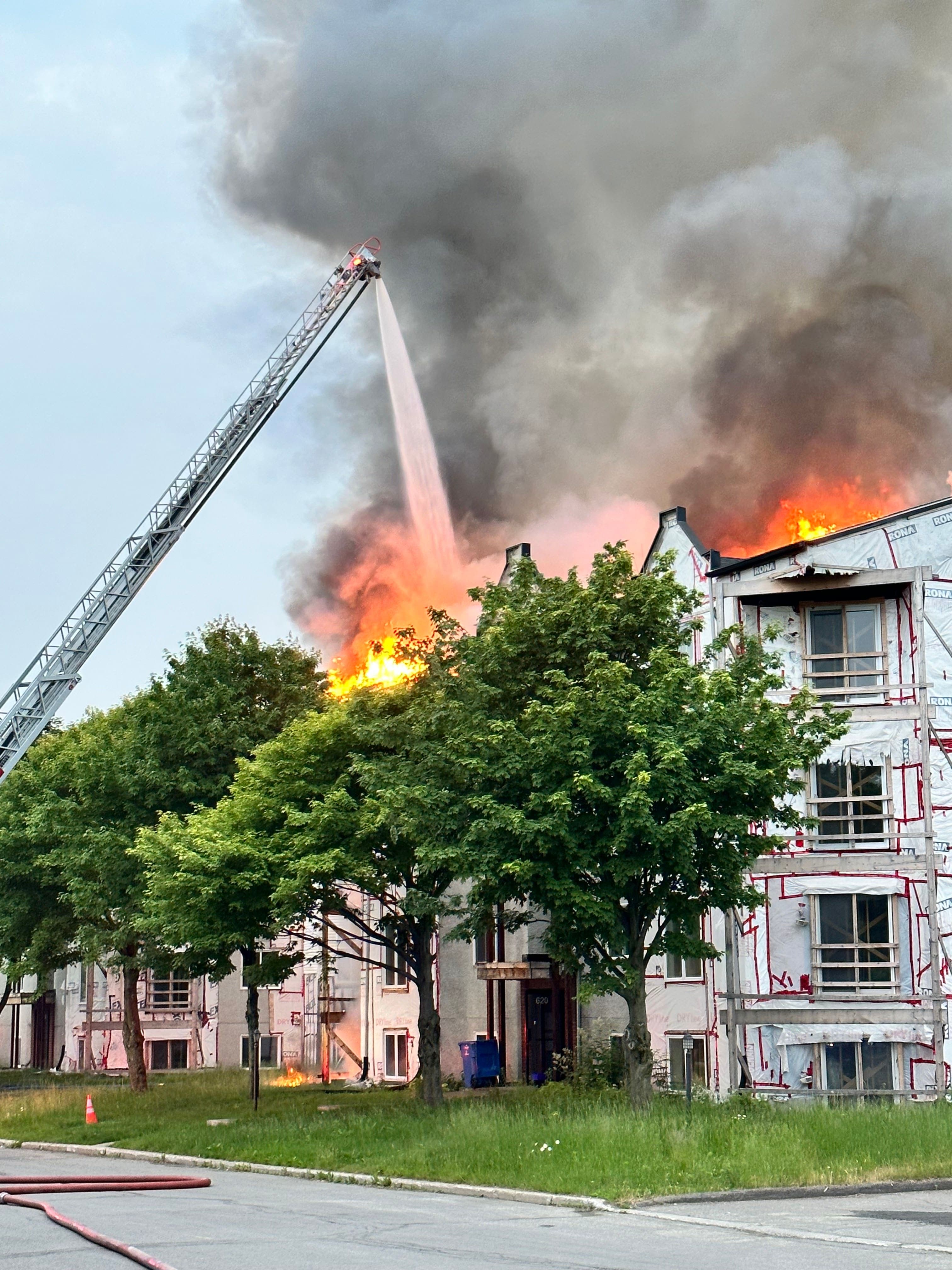 Les pompiers sont rapidement intervenus vendredi matin.