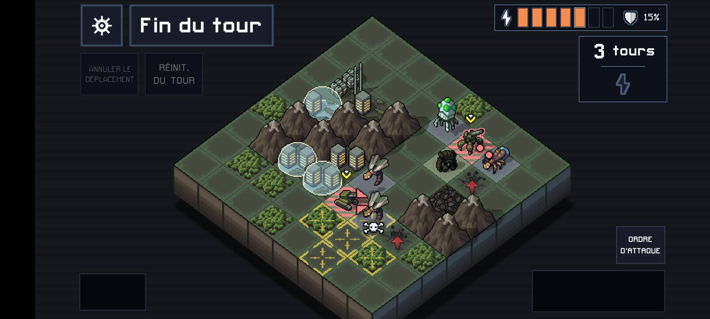 Le jeu mobile Into the Breach. Capture d’écran : Maxime Johnson/Netflix.