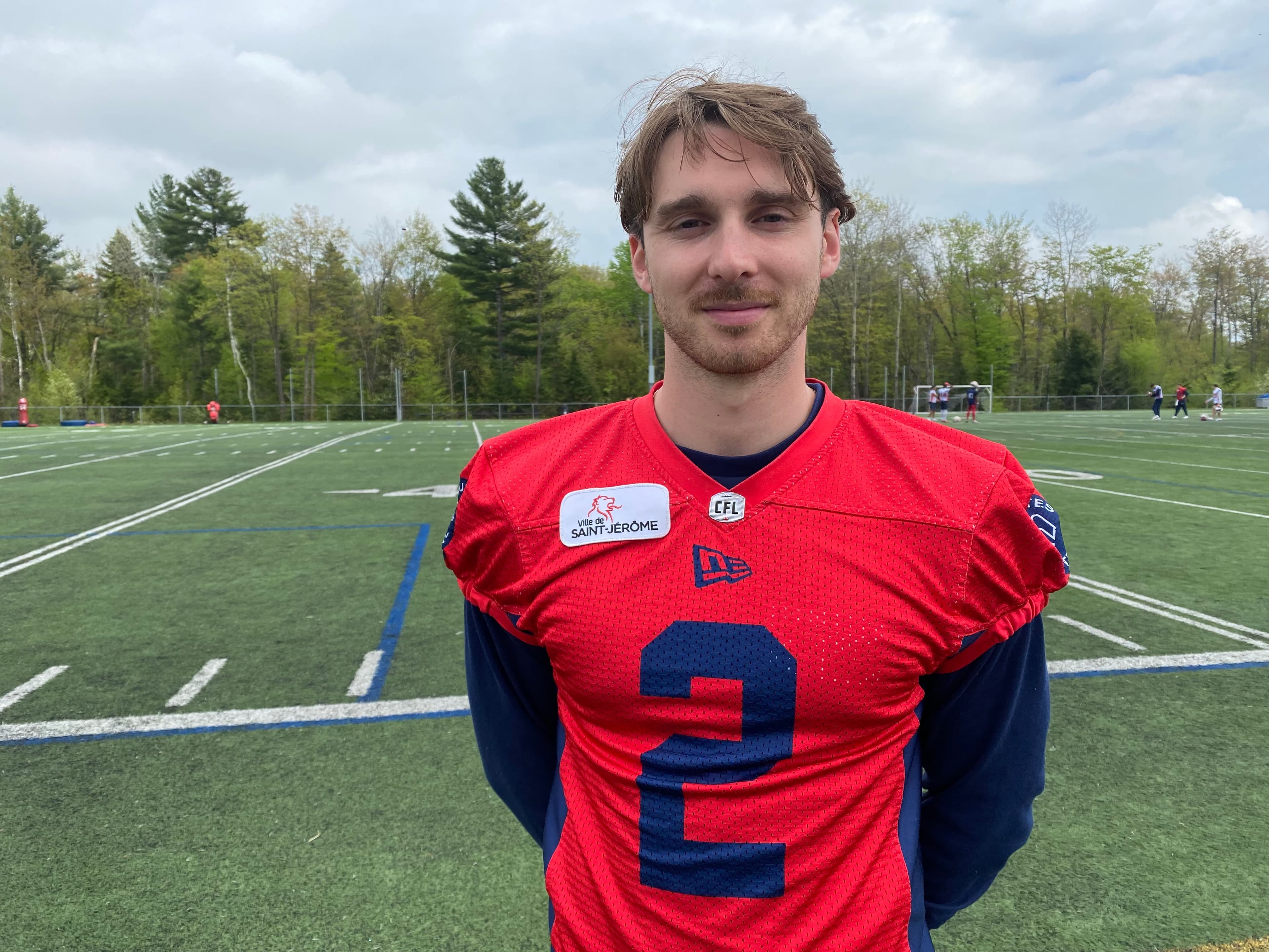 Jonathan Sénécal avait été invité à participer au camp d’entraînement des Alouettes, en 2024, à Saint-Jérôme.