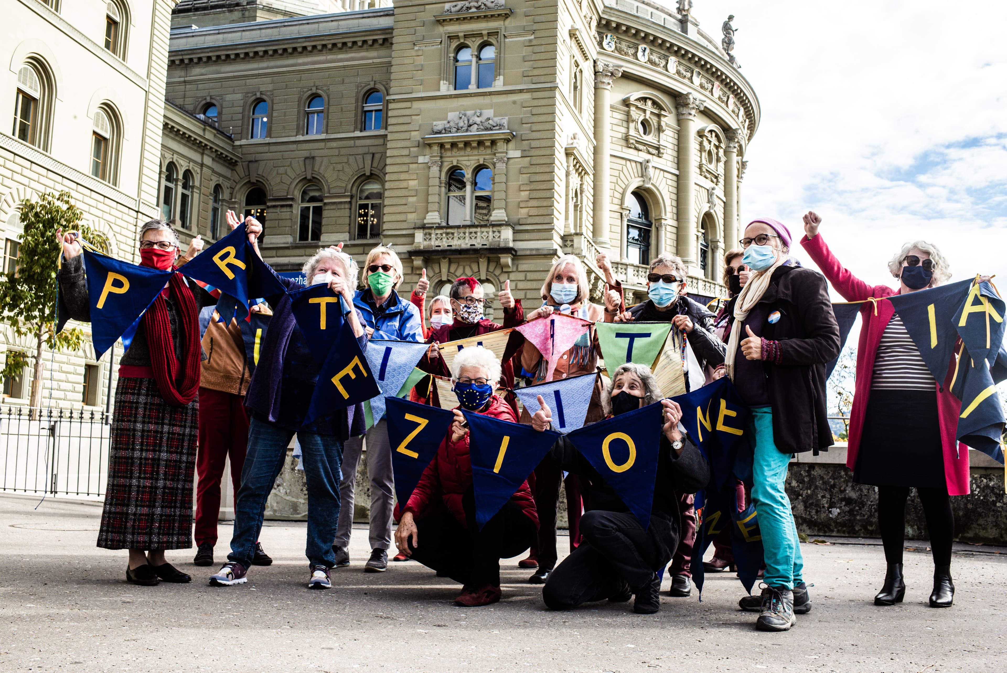 Des membres de KlimaSeniorinnen Schweiz