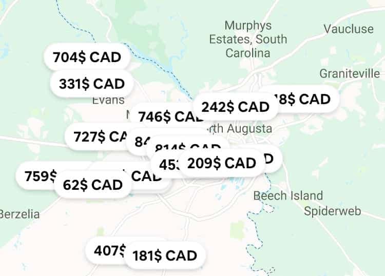 À deux semaines du Tournoi des Maîtres 2023, la plate-forme Airbnb affichait plus de 600 annonces de location de courte durée dans la grande région d’Augusta, en Géorgie.