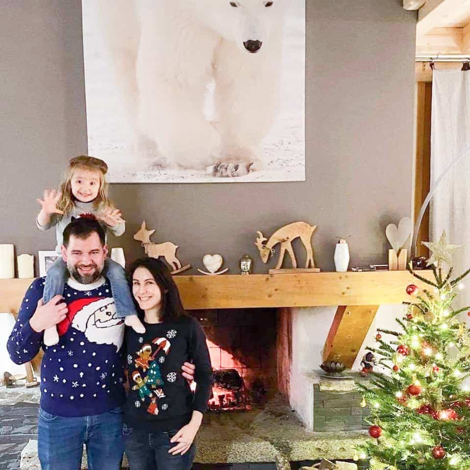 Mathieu Milot et sa famille.
