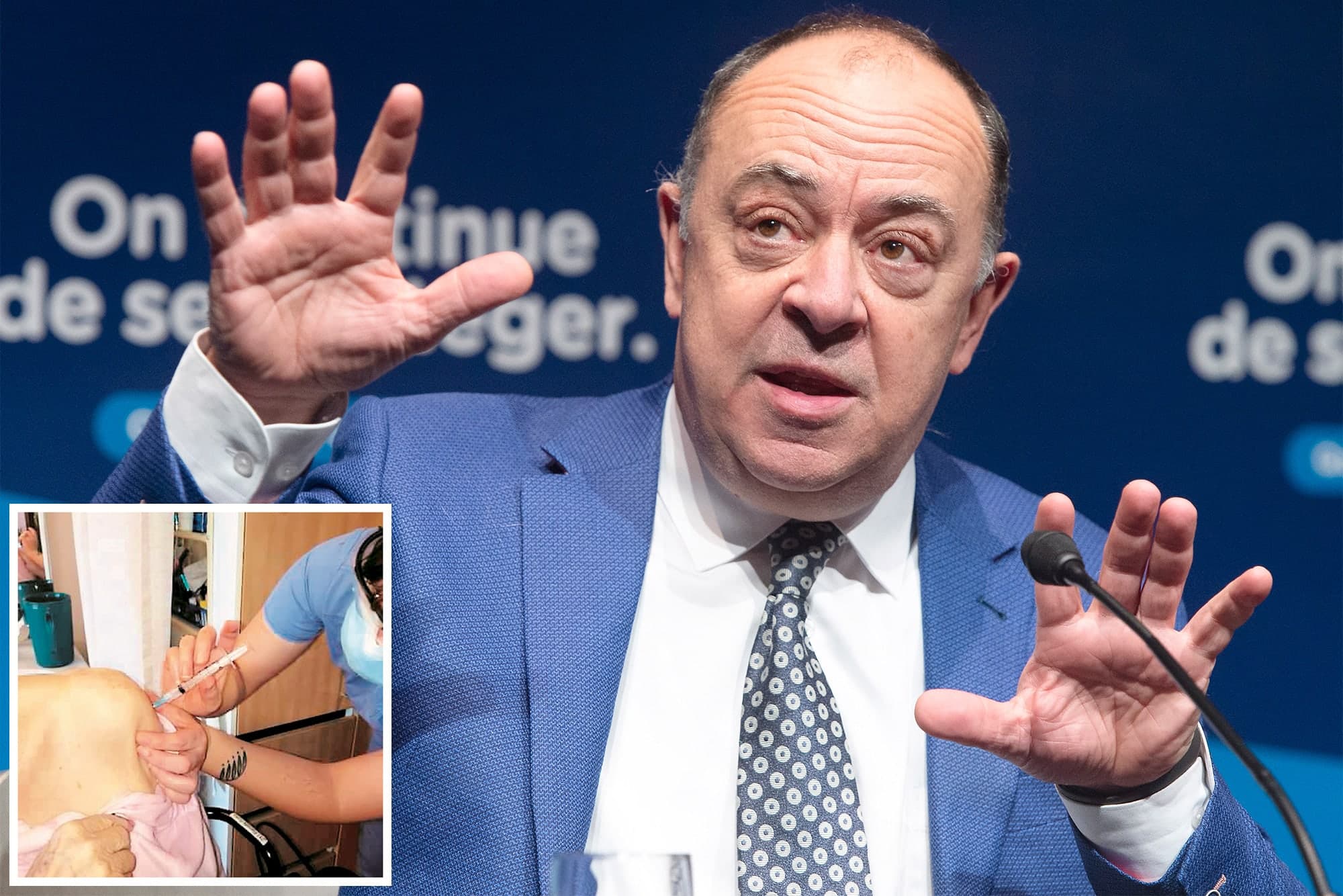 Le ministre de la Santé, Christian Dubé, a affirmé hier en conférence de presse à Montréal que si on ne réduit pas la contagion, le confinement risque de se prolonger et peut-être même de se durcir. Pendant ce temps, la vaccination se poursuivait hier un peu partout au Québec, dont au CHSLD Sainte-Anne-de-Beaupré (photo en mortaise).