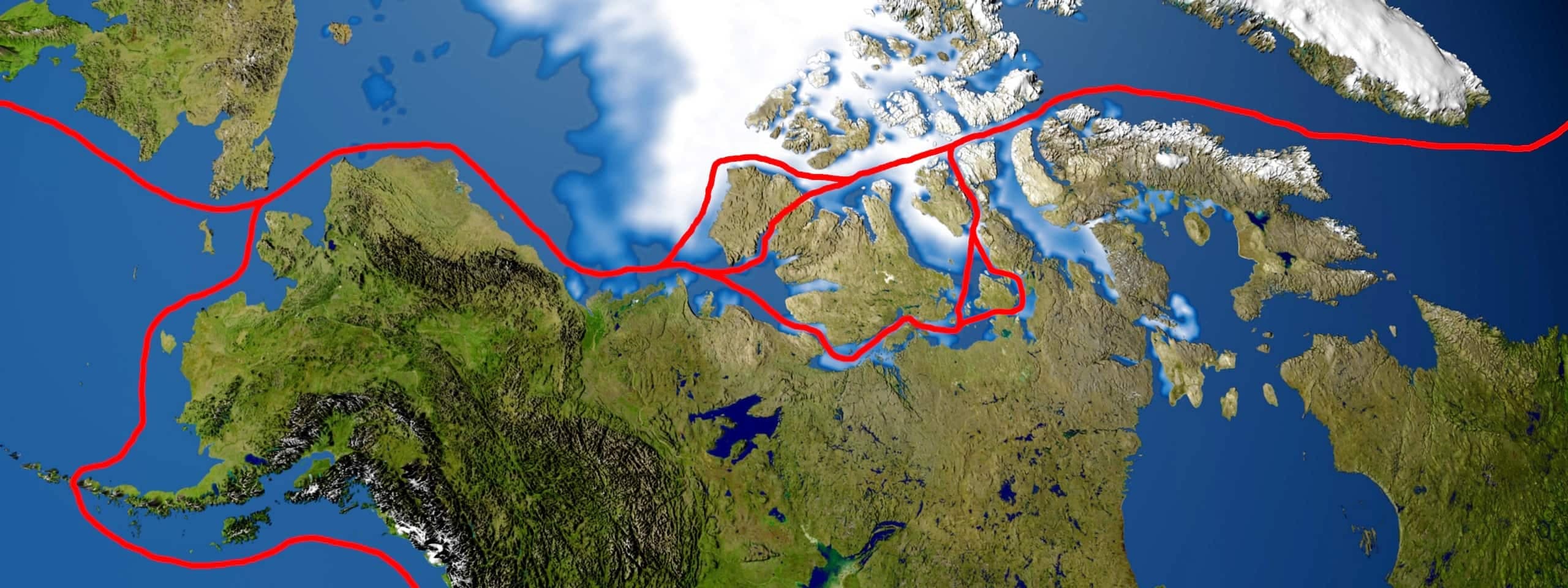 La réduction de la couverture glaciaire qui va ouvrir de nouvelles voies commerciales dans le Grand Nord canadien.