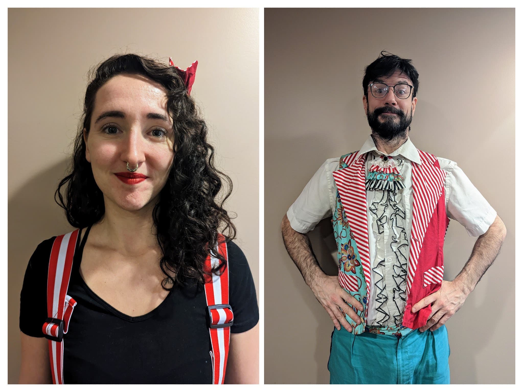 Julia Perron Laflamme, à gauche, et Félix Tessier Imbault, à droite.