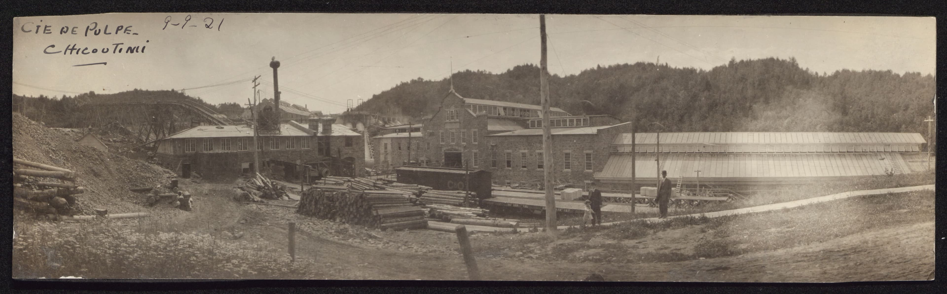 Compagnie de pulpe à Chicoutimi, 9 septembre 1921.