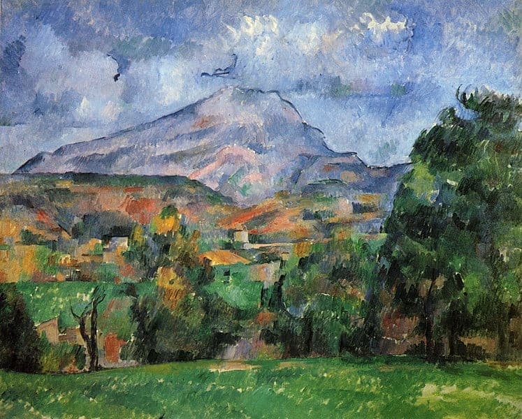 Toile de Paul Cézanne. Montagne Sainte-Victoire (1902-04)