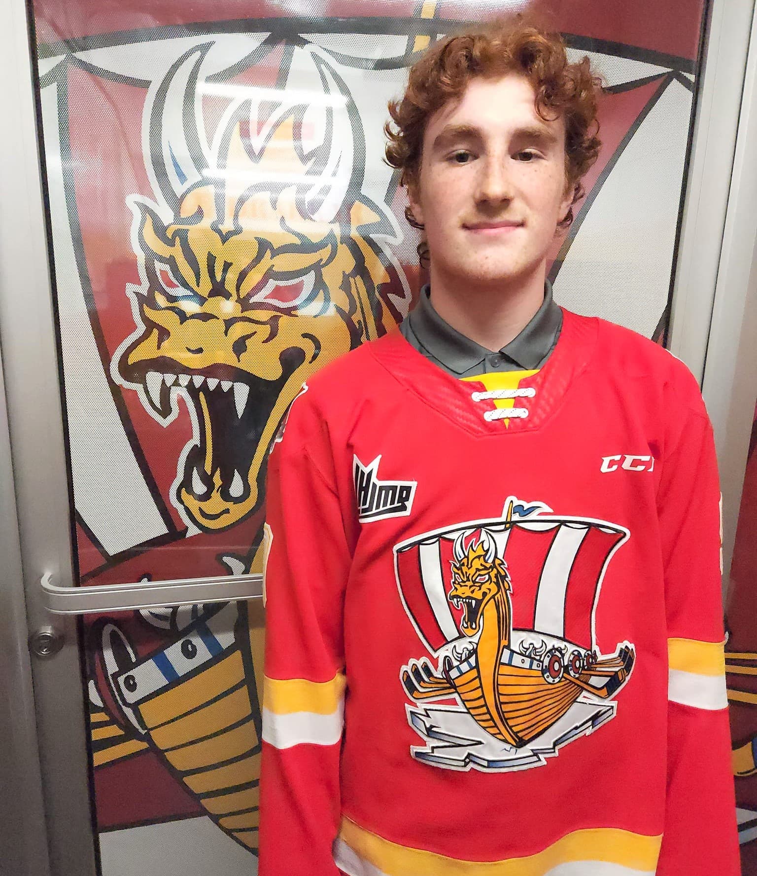 Une des figures de tête depuis le début du camp d’entraînement, l’attaquant Justin Poirier est l’un des quatre espoirs de 16 ans à percer l’alignement du Drakkar.