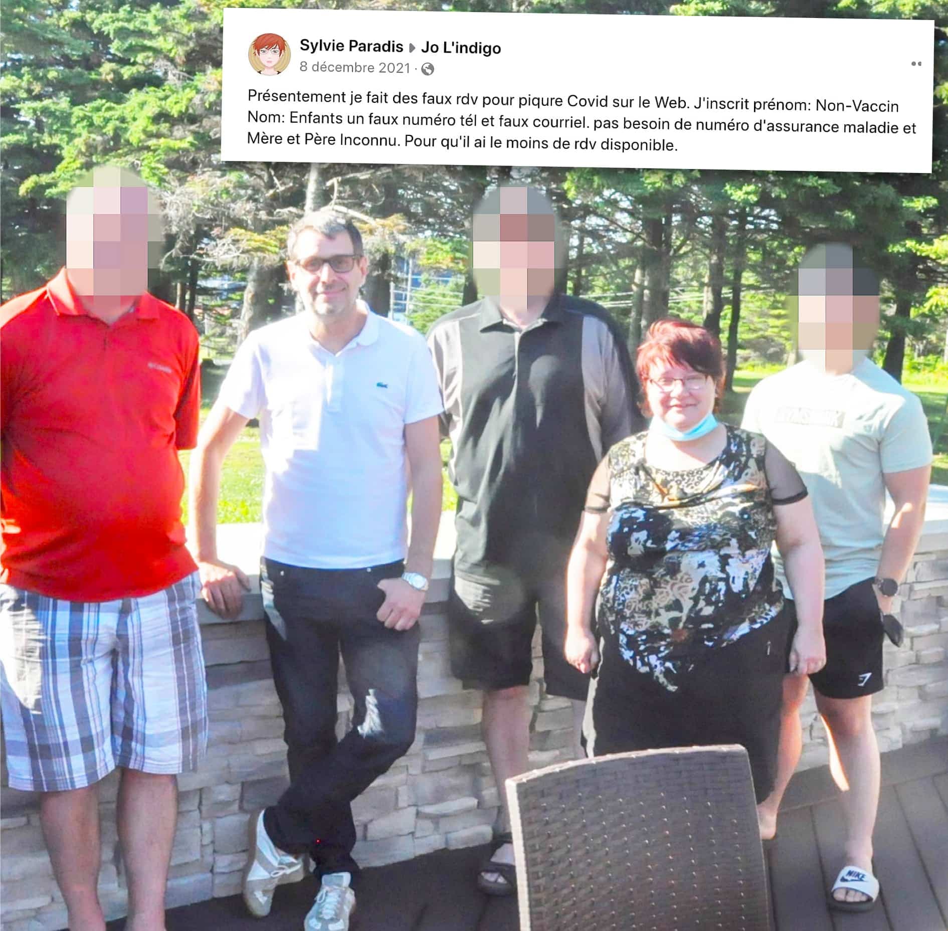 Photo d’archives Dominique Fortier et Capture d’écran tirée de Facebook