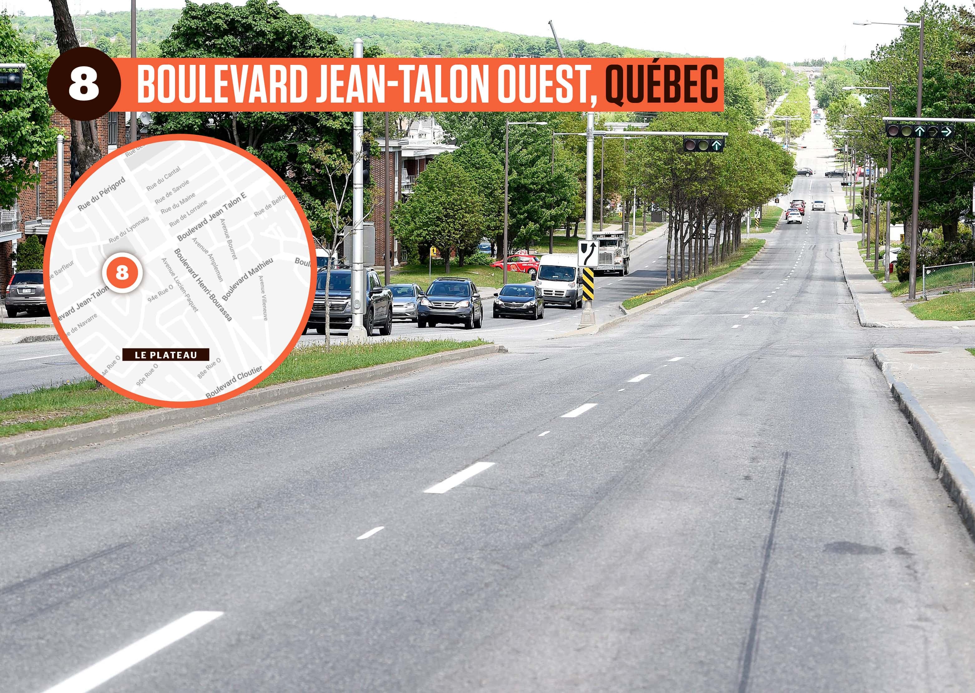 La plupart des nids-de-poule ont aujourd’hui été colmatés sur le boulevard Jean-Talon Ouest à Québec.