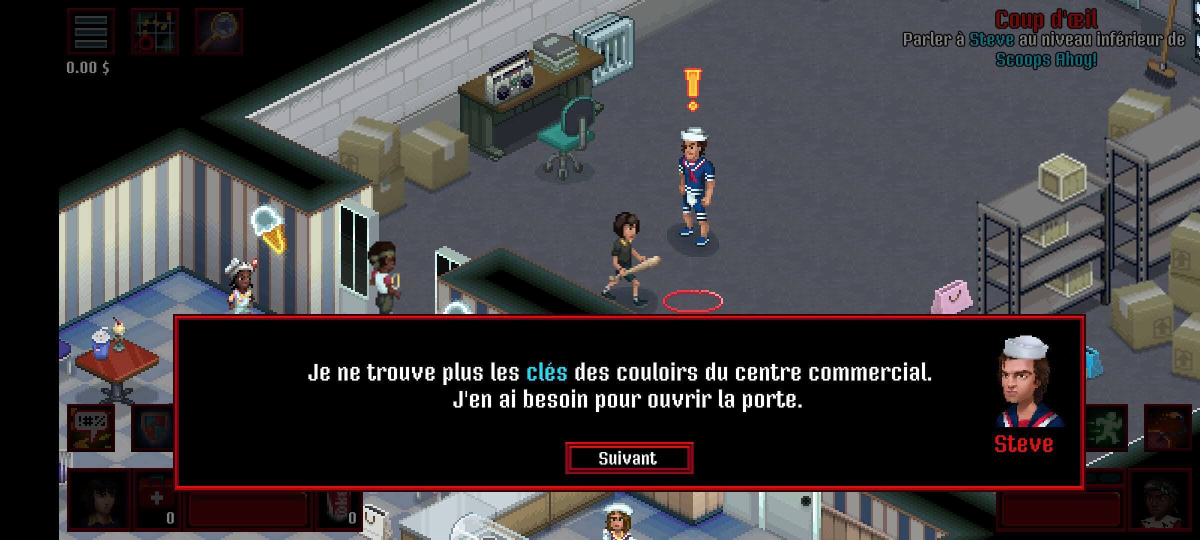Le jeu mobile Sranger Things 3 : The Game.