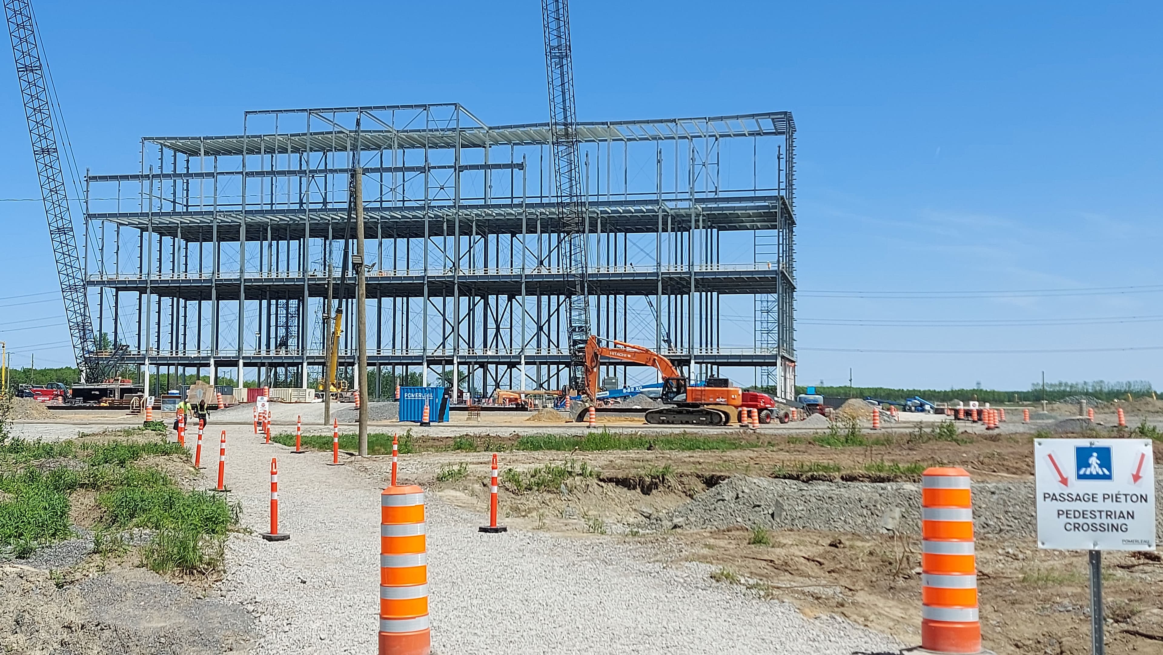 La construction de l’usine d’Ultium CAM, une coentreprise de General Motors et Posco, a débuté à Bécancour.