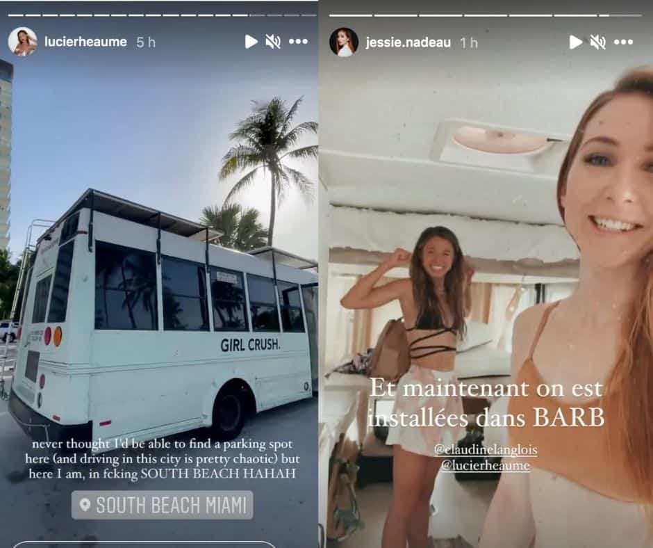 Capture d'écran Instagram