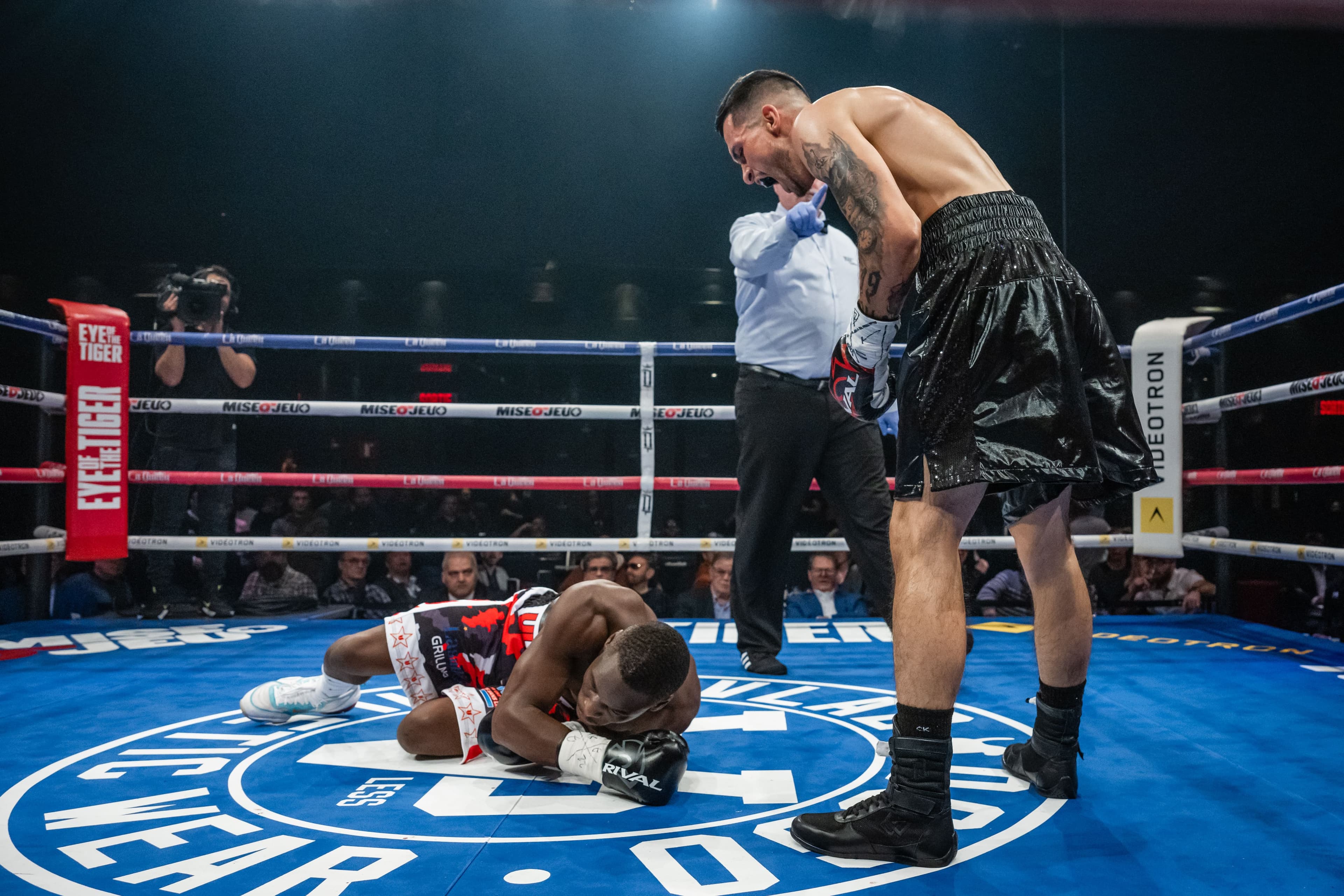 La soirée de Junior Ulysse ne s’est pas passée comme prévu alors qu’il a été mis K.-O. par Gabriel Gollaz Valenzuela dès le premier round.