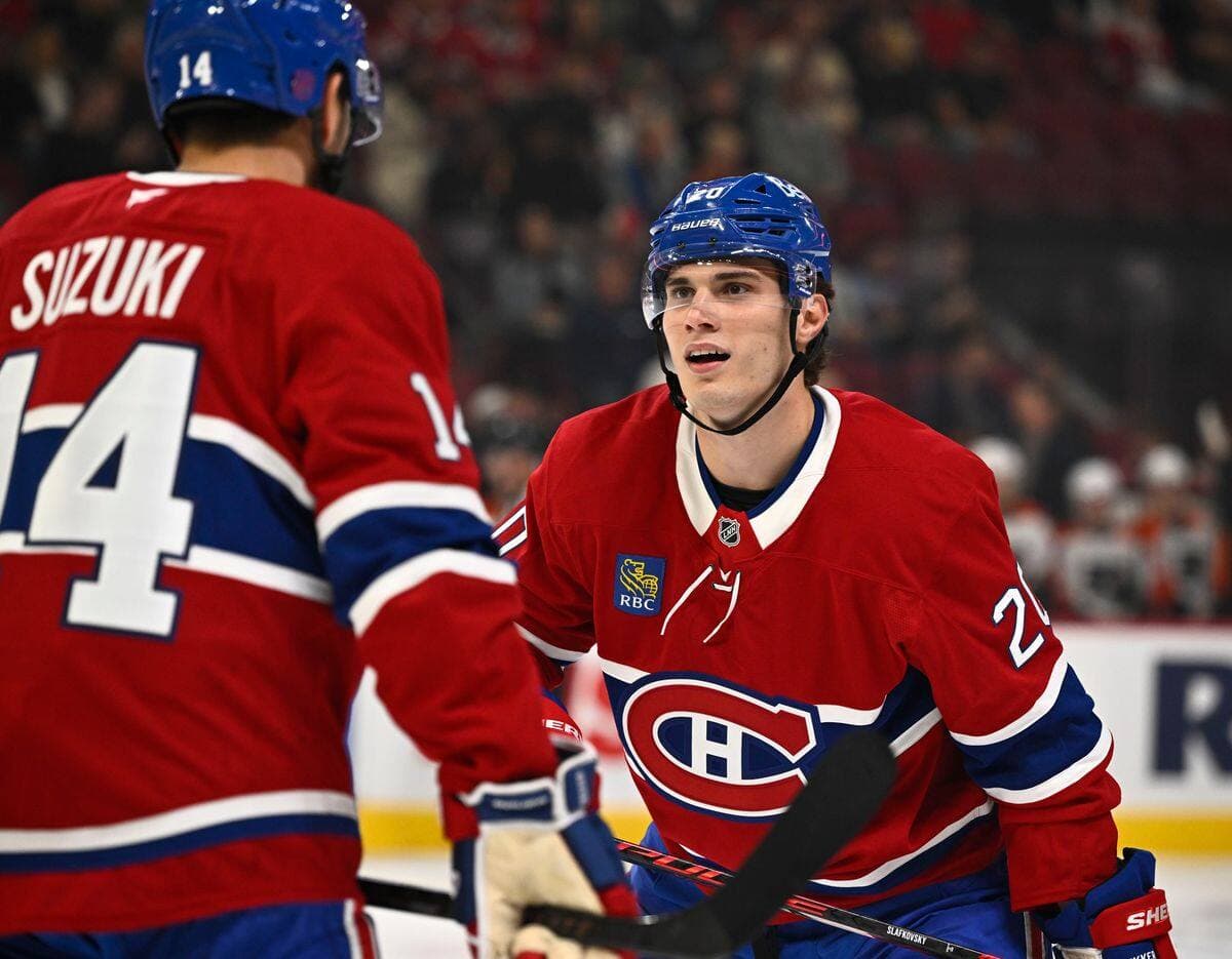 Juraj Slafkovsky a marqué un des deux buts du Canadien en avantage numérique depuis le début du mois de janvier.