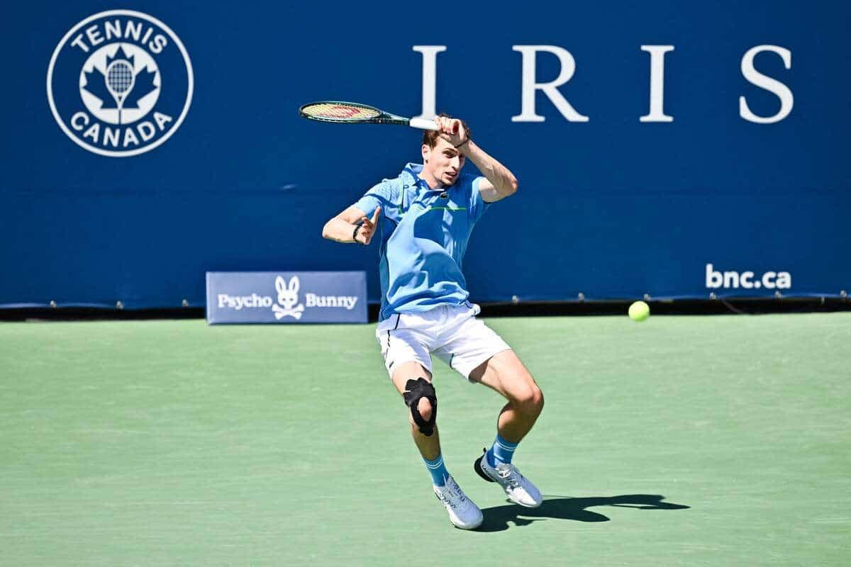 Ugo Humbert était l’un des cinq Français en action mercredi à Montréal.