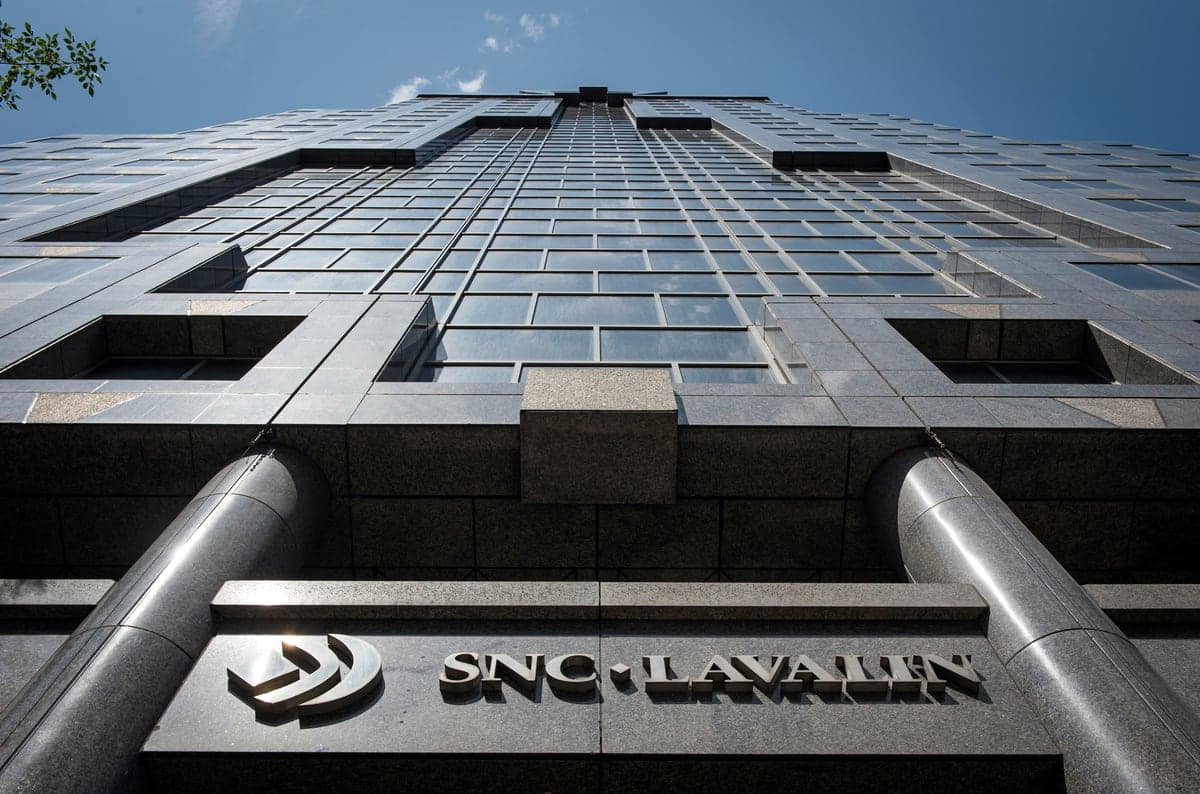 SNC-Lavalin a changé de nom pour AtkinsRéalis en 2023. On voit ici le siège social de l'entreprise à Montréal.