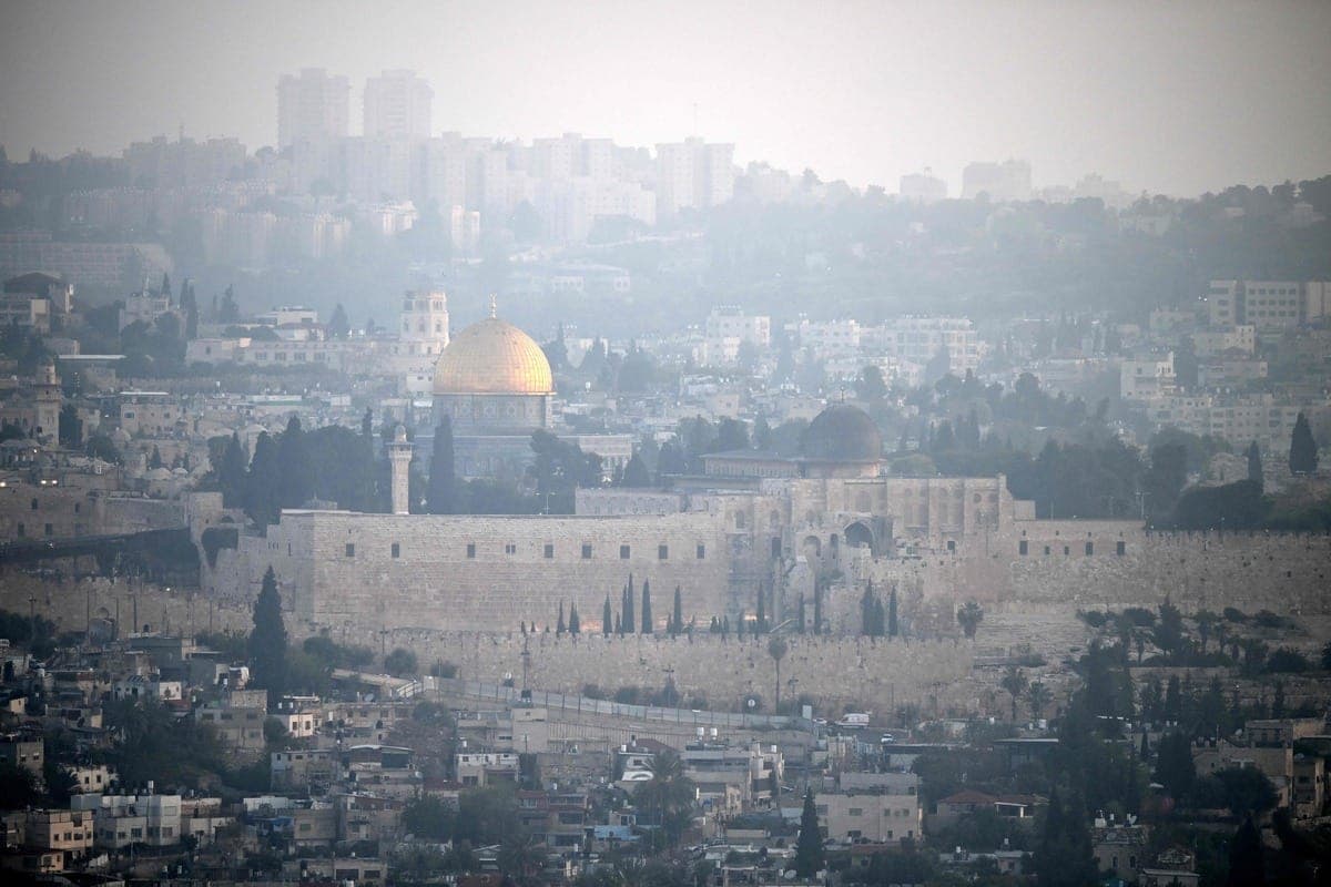 La ville de Jérusalem, en Israël, au lendemain de l'attaque lancée par l'Iran.