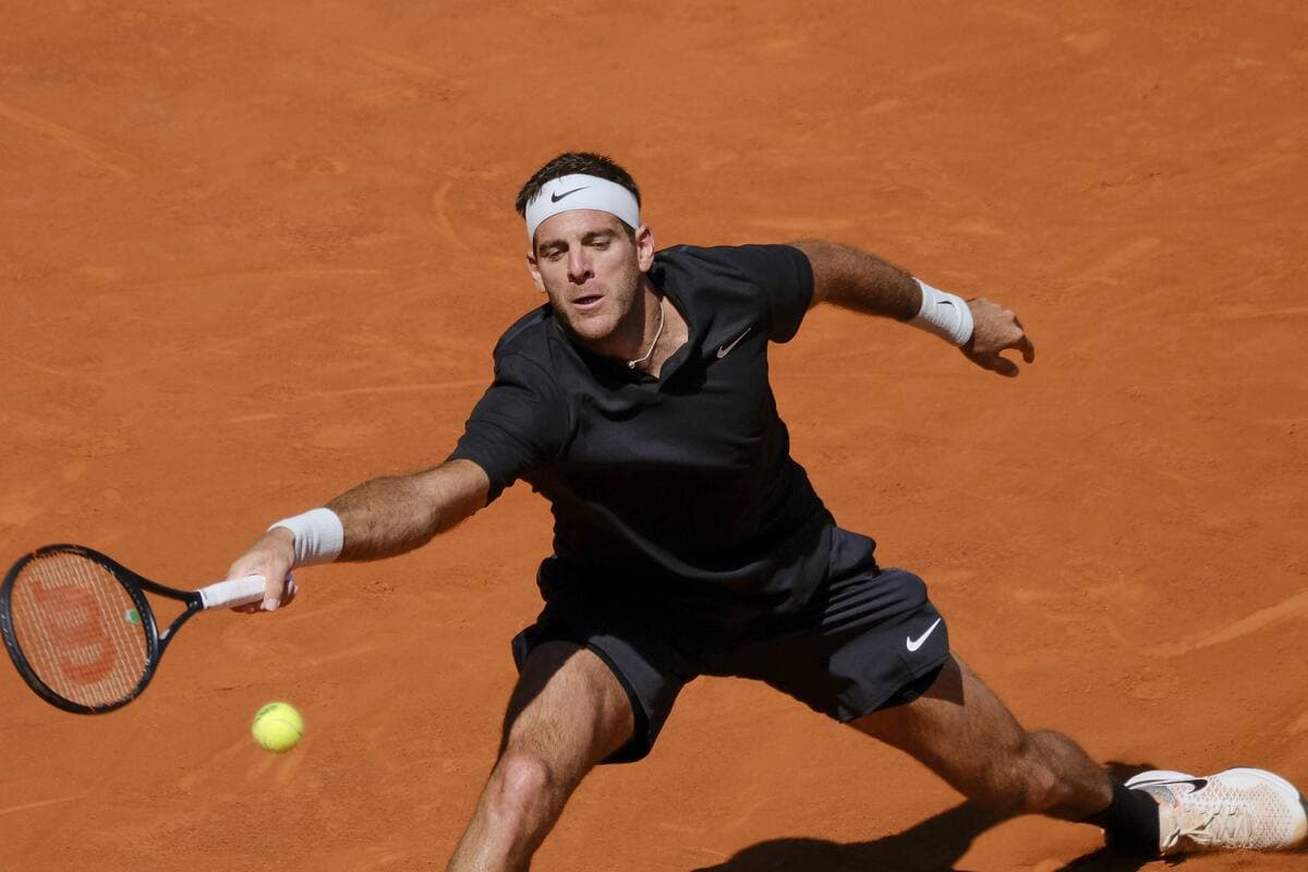 Juan Martin Del Potro au tournoi de Madrid, en 2018.