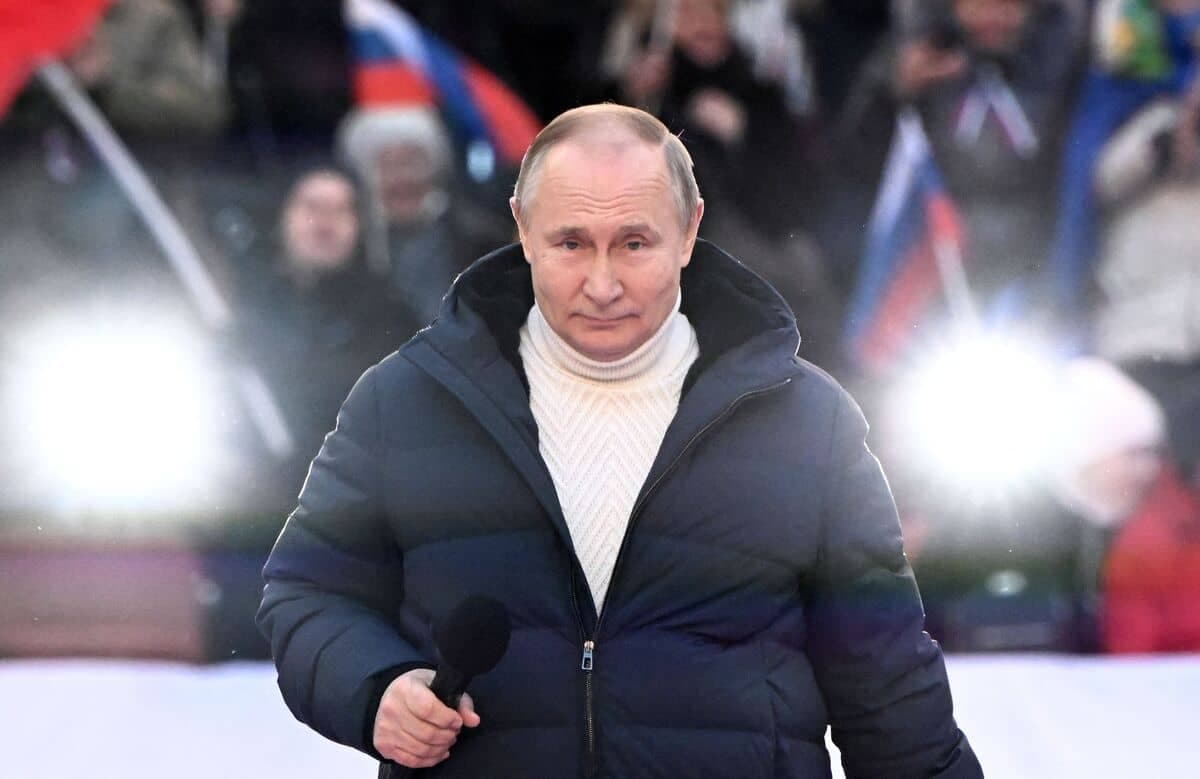 Vladimir Poutine lors d'un concert en mars dernier.