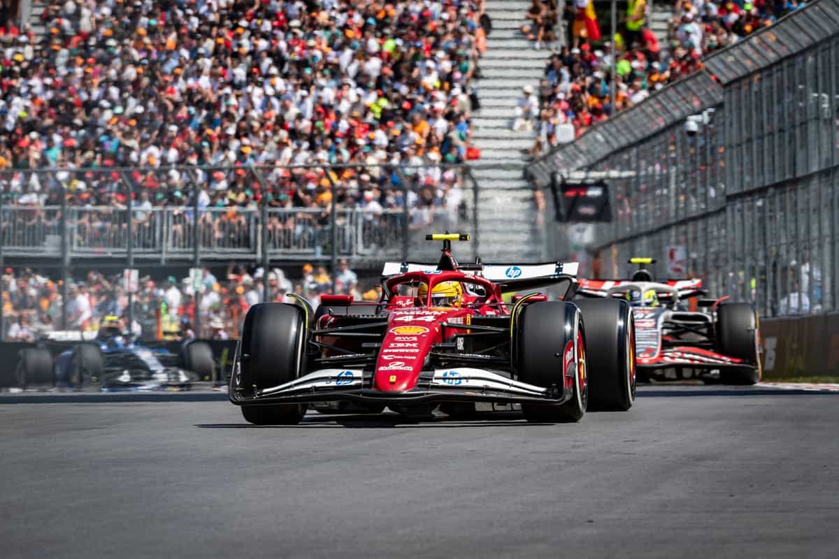 Lewis Hamilton lors de la course de dimanche au circuit Gilles-Villeneuve.