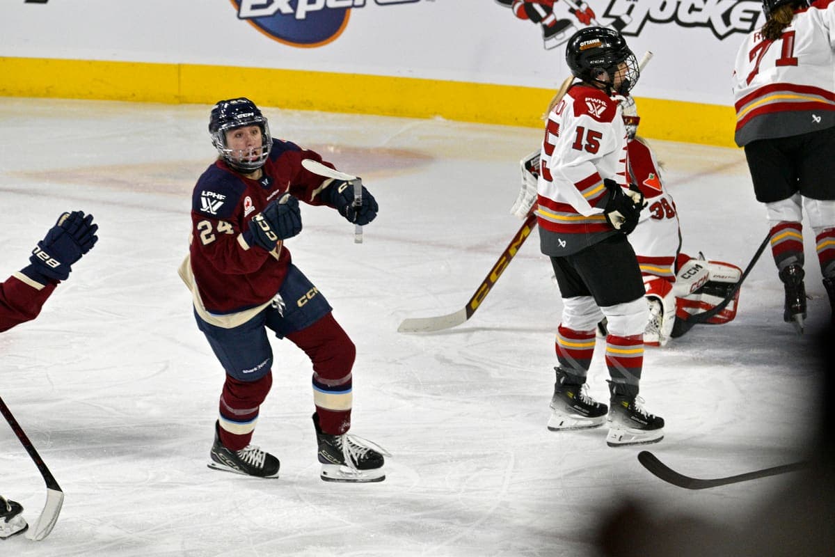 Abigail Boreen a marqué le premier but de la Victoire cette saison, samedi, face à la Charge d'Ottawa.