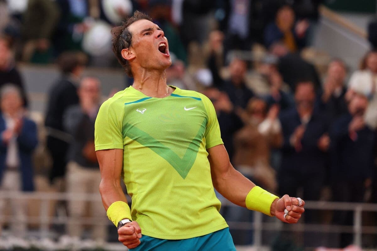 Rafael Nadal après avoir vaincu Félix Auger-Aliassime en cinq manches à Paris, l'an dernier.