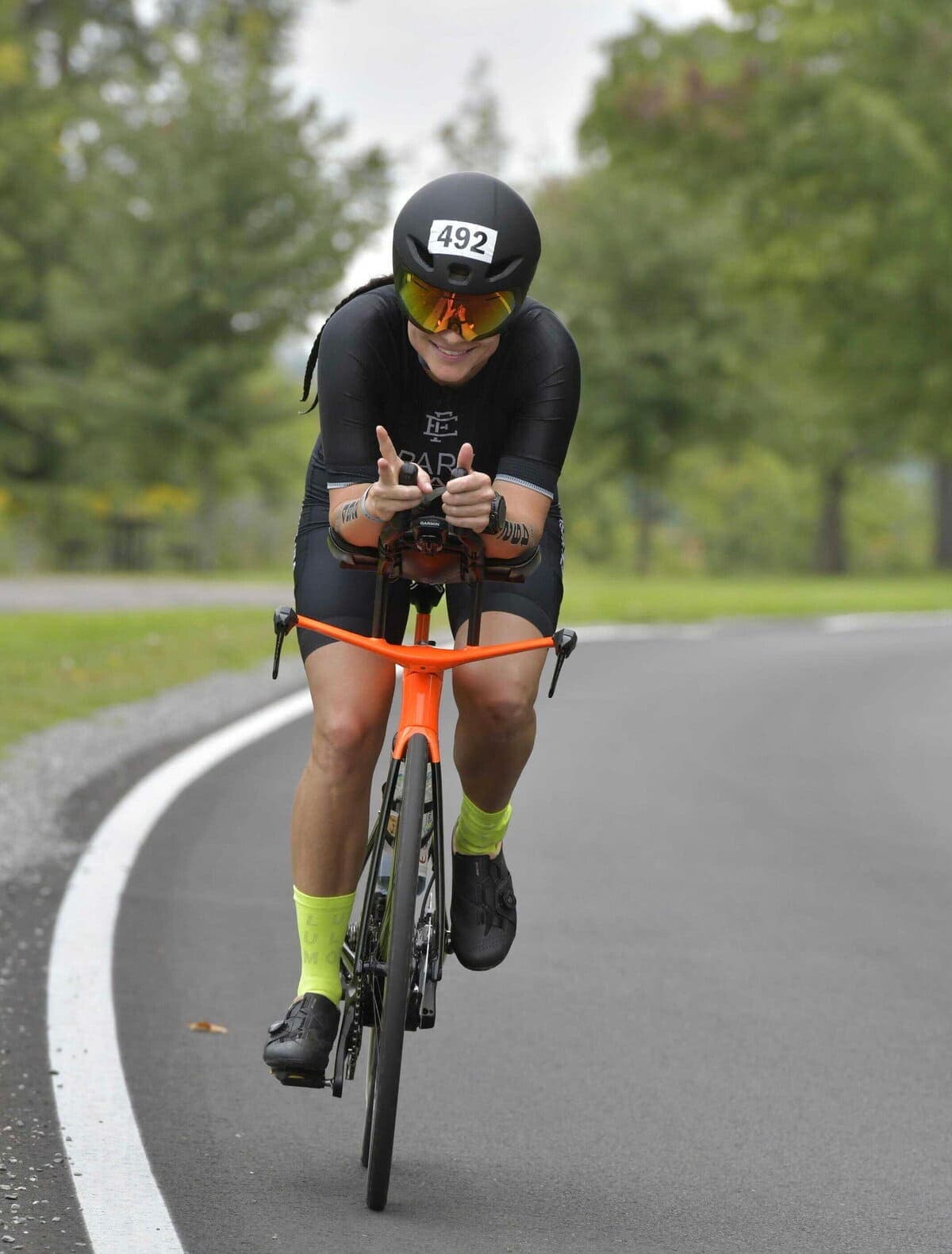 Carolyn Park adore la discipline que lui impose la préparation aux épreuves de triathlon comme le Ironman 70,3 de Mont-Tremblant.